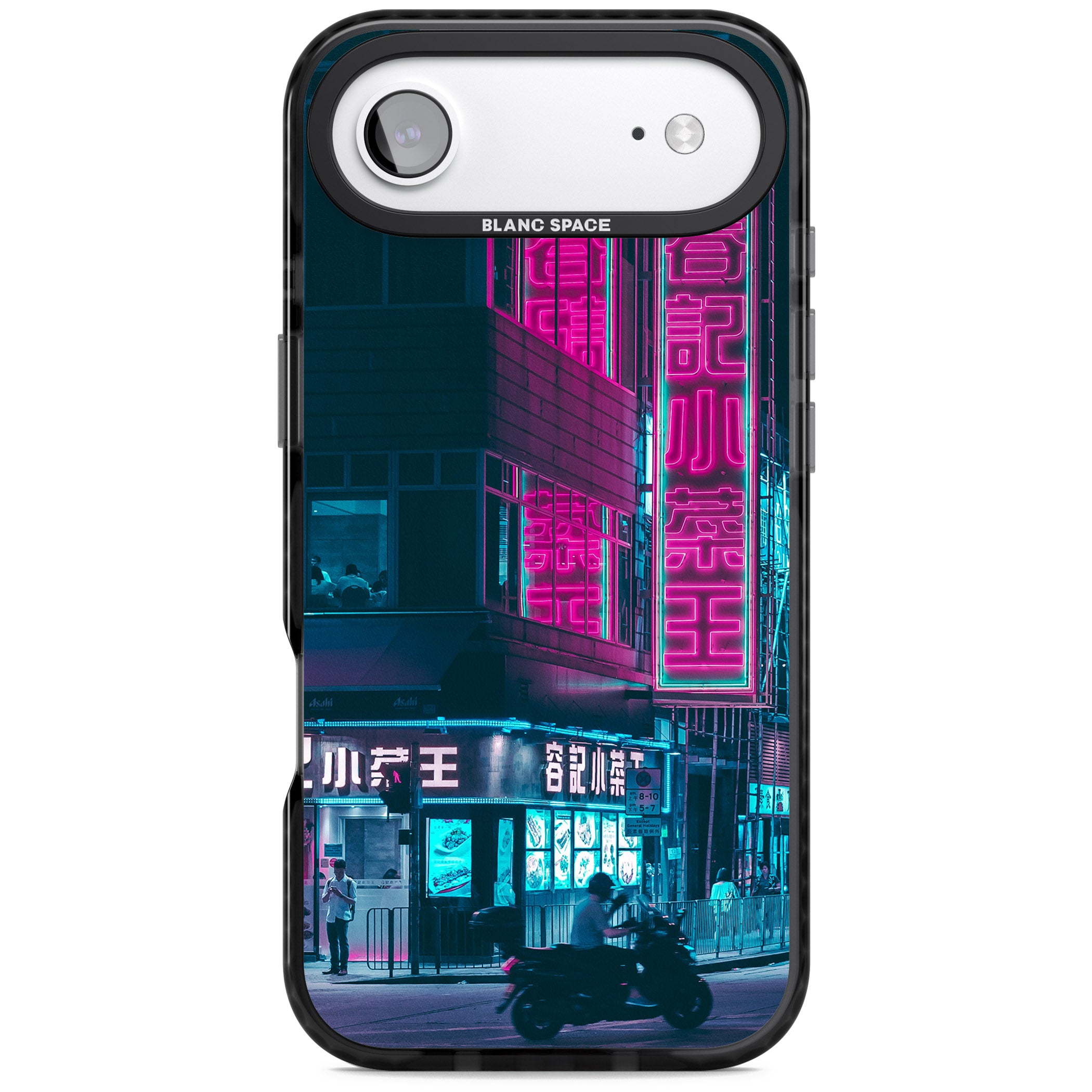 Neon City Ride iPhone 17 Air Impact Pro Black Phone Case