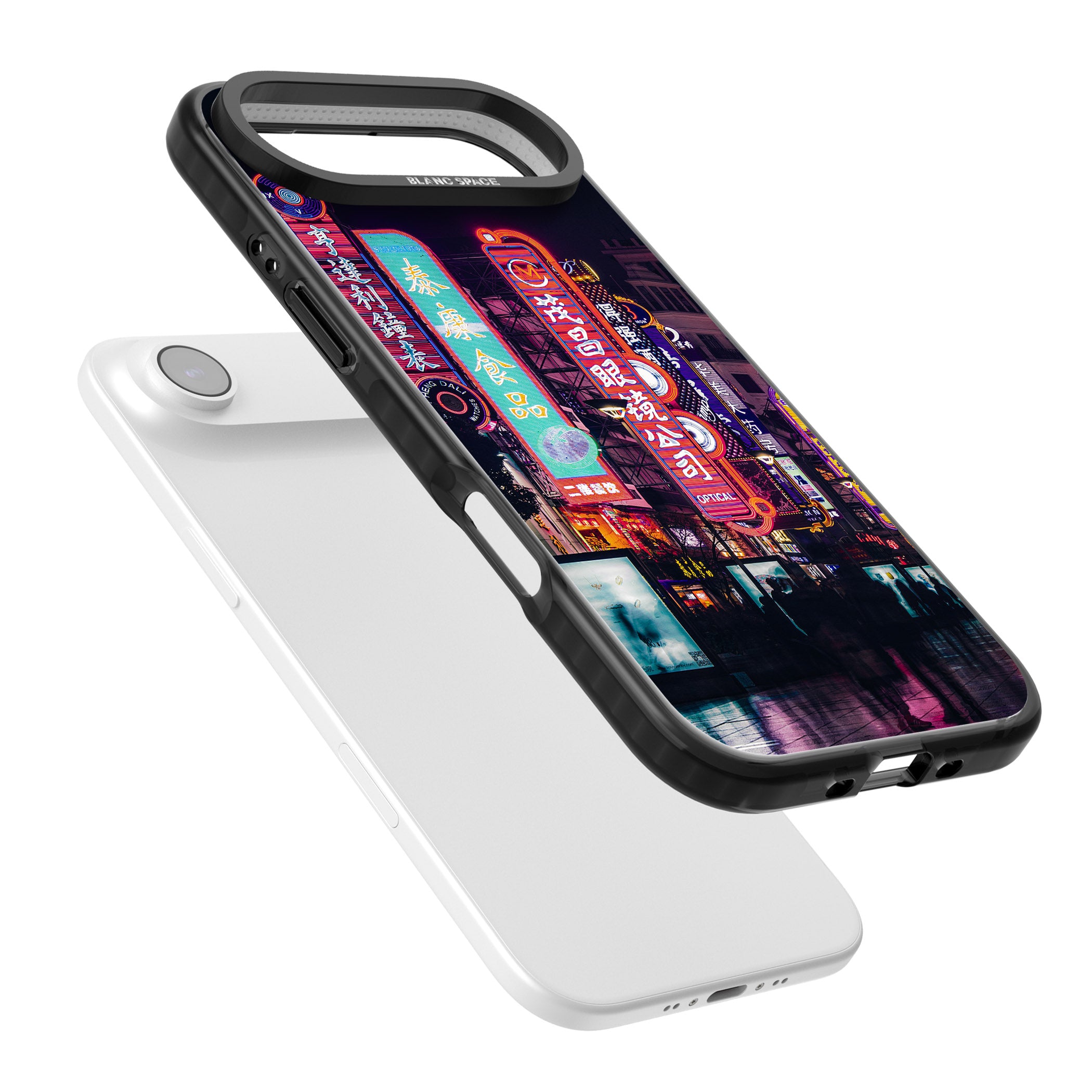 Neon Streets iPhone 17 Air Impact Pro Black Phone Case Colours