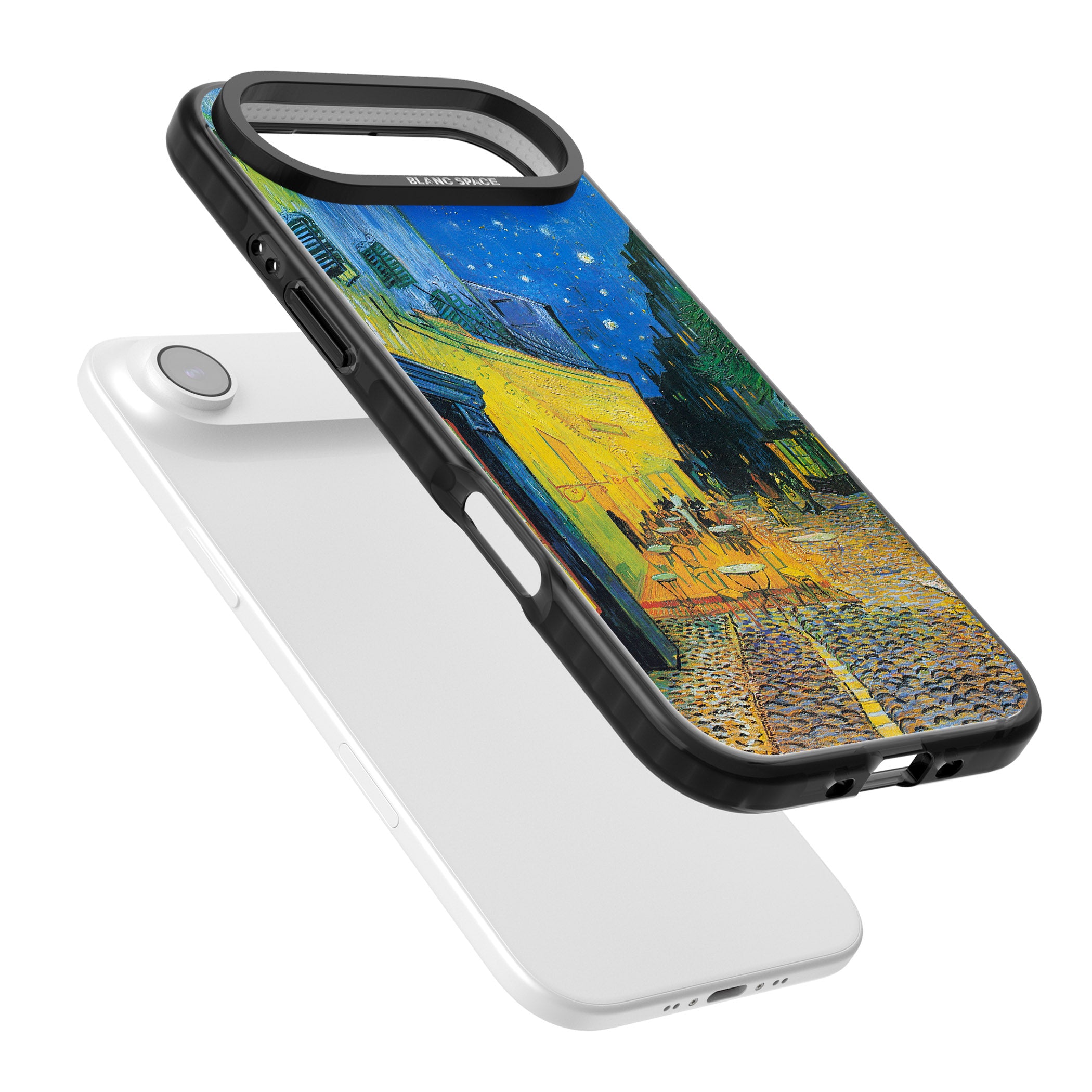 Café Terrace At Night iPhone 17 Air Impact Pro Black Phone Case Colours