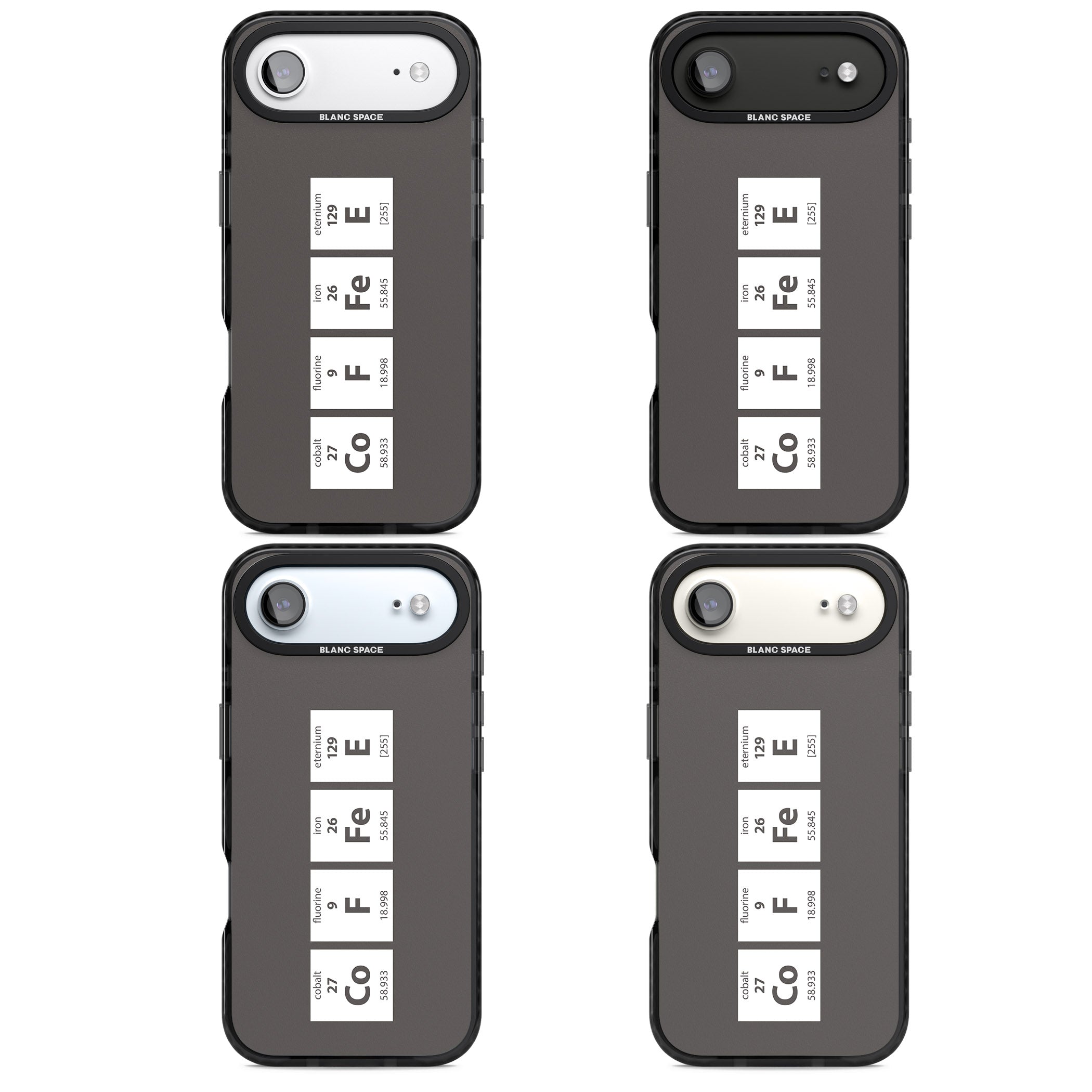 Coffee Element (Grey) iPhone 17 Air Impact Pro Black Phone Case APT Impact Protection