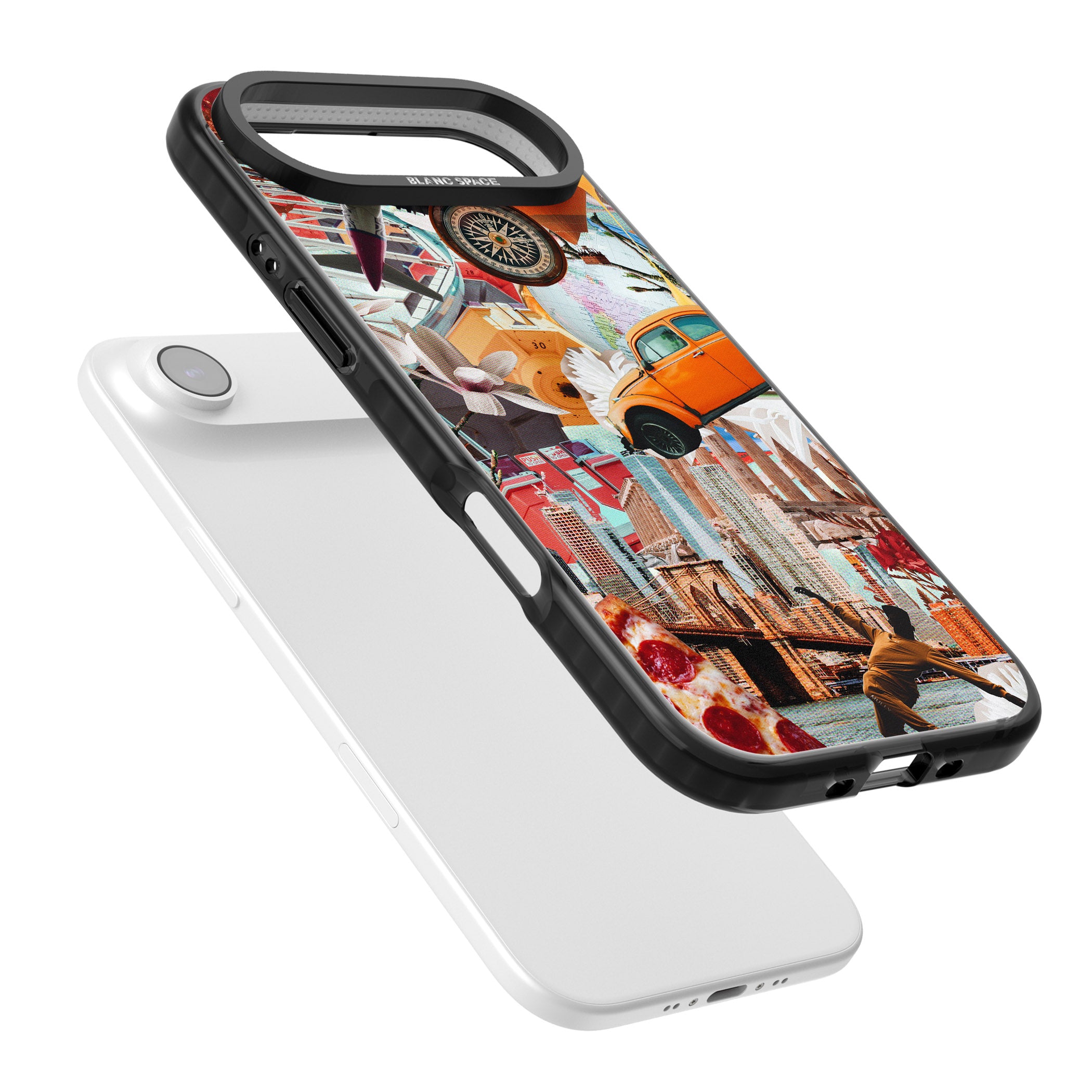 Bold New York Collage iPhone 17 Air Impact Pro Black Phone Case Colours