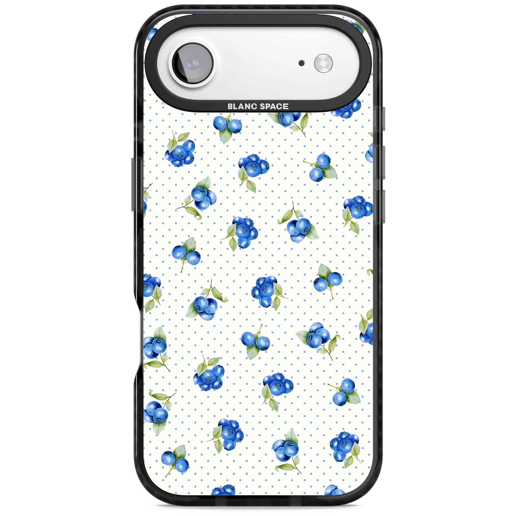 Blueberry Picnic iPhone 17 Air Impact Pro Black Phone Case