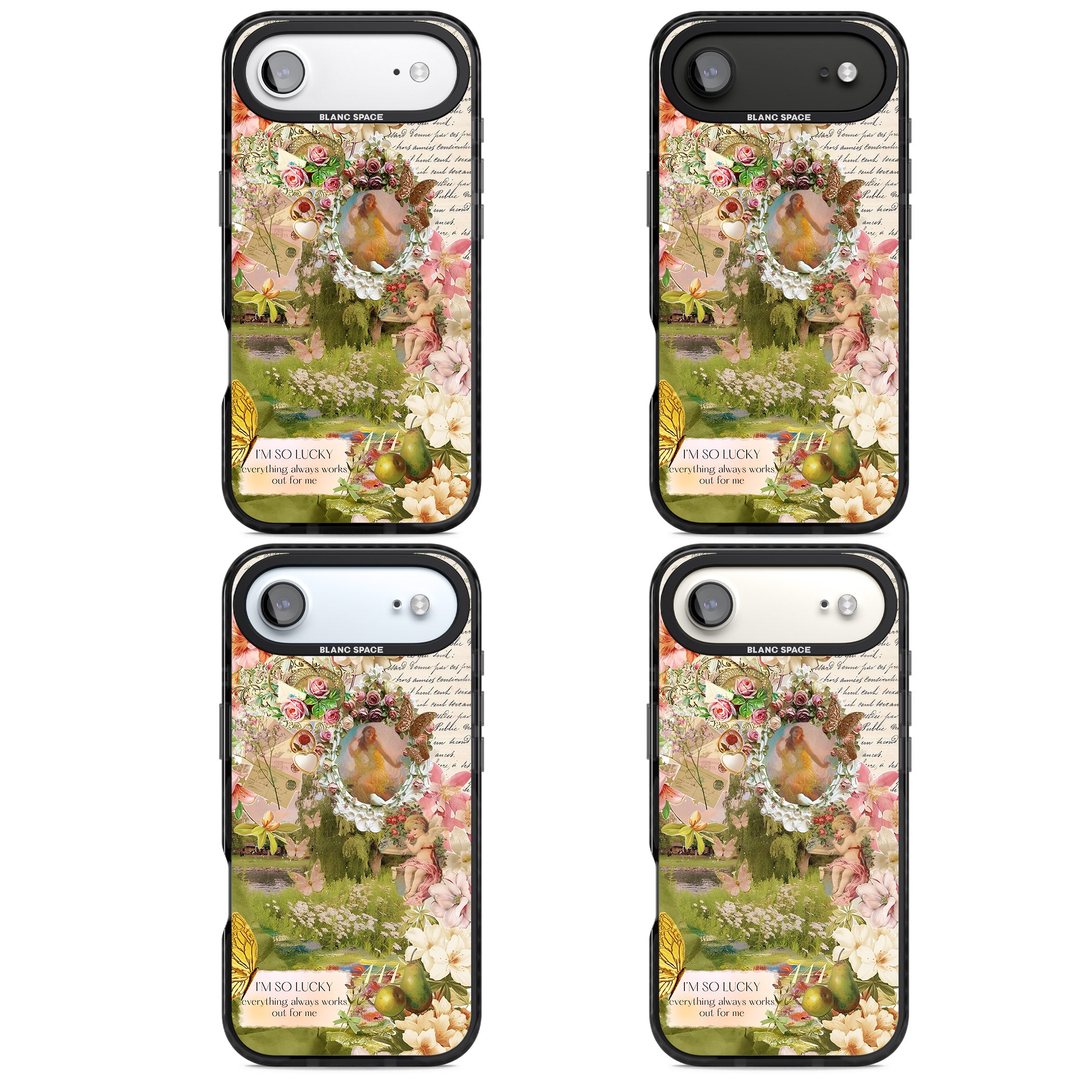 Nature in Pink iPhone 17 Air Impact Pro Black Phone Case APT Impact Protection