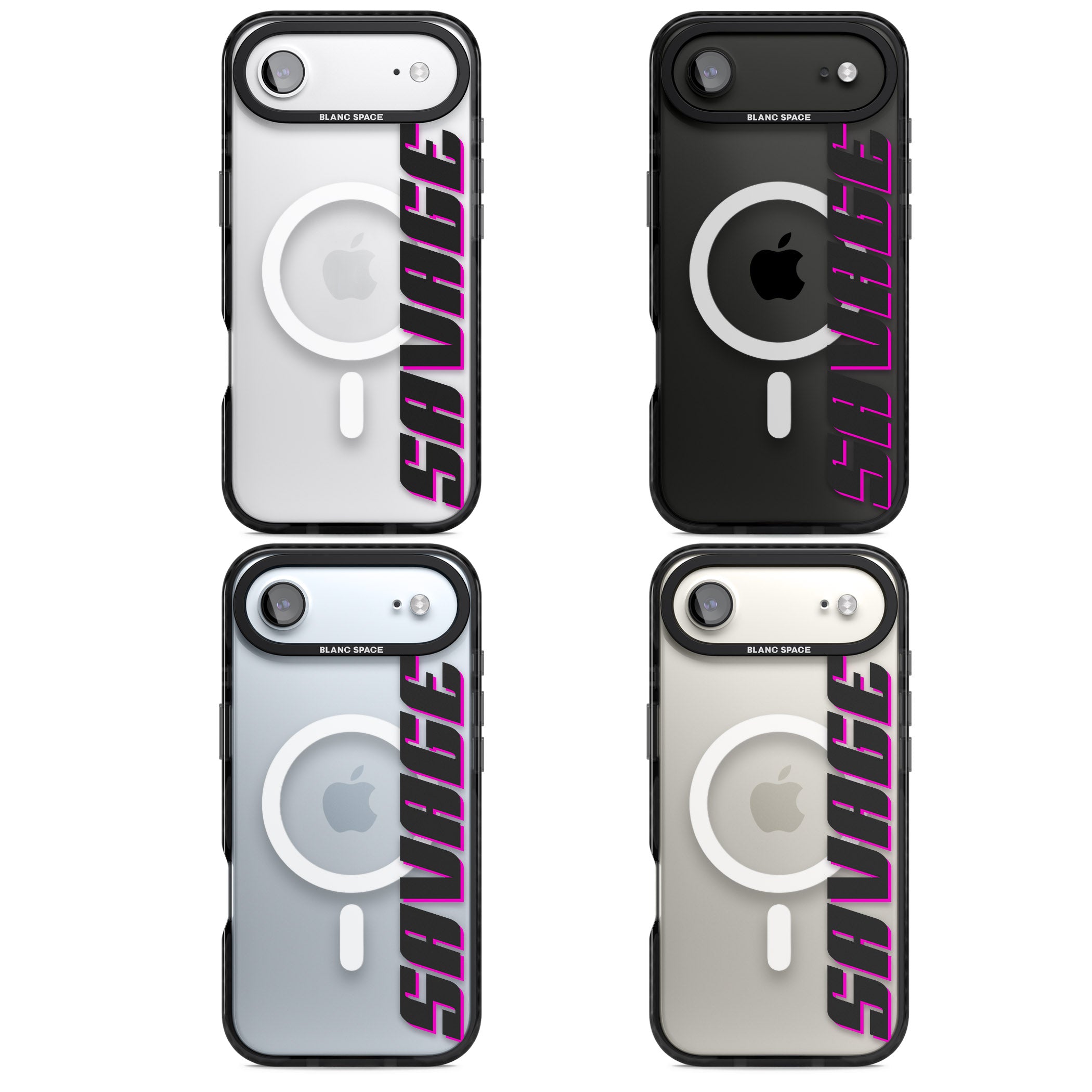 Personalised Cool Vertical Name iPhone 17 Air Impact Pro Black Phone Case APT Impact Protection