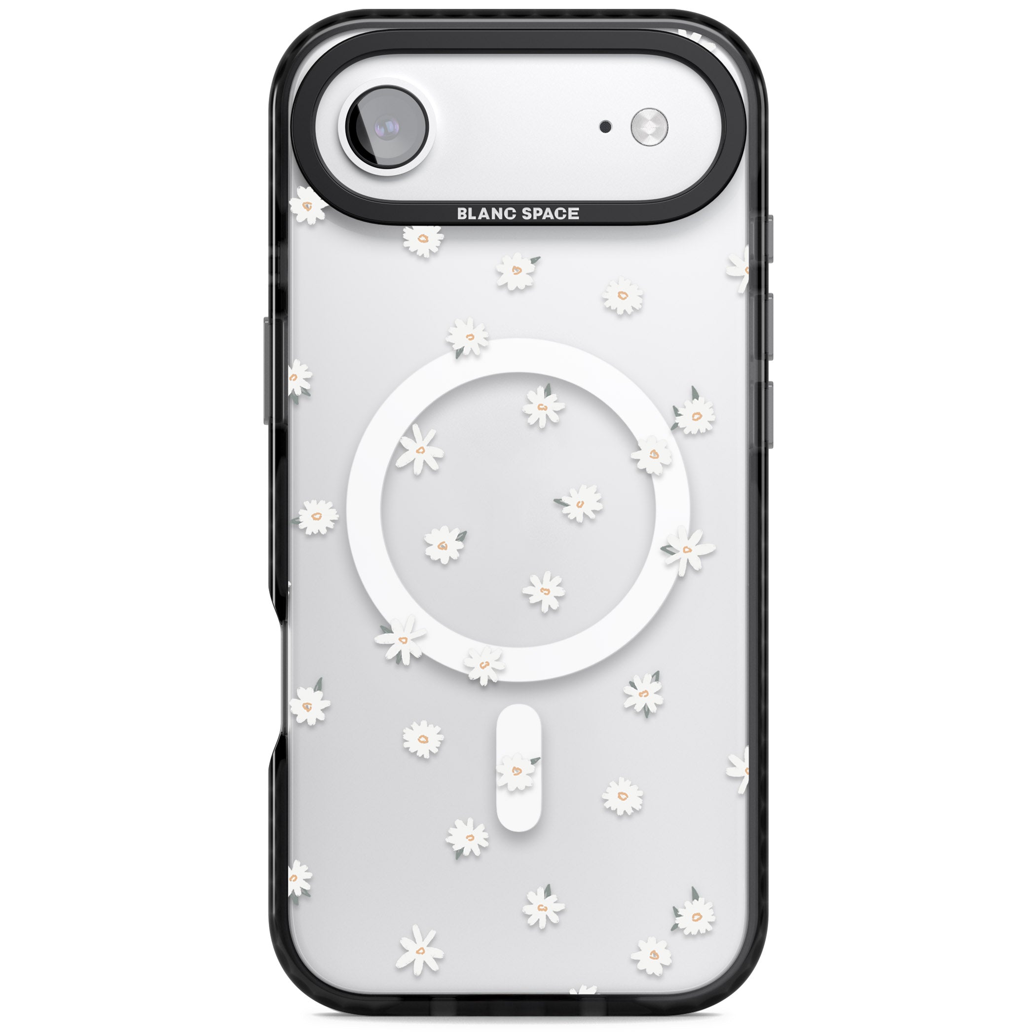 Daisy Dream Clear iPhone 17 Air Impact Pro Black Phone Case