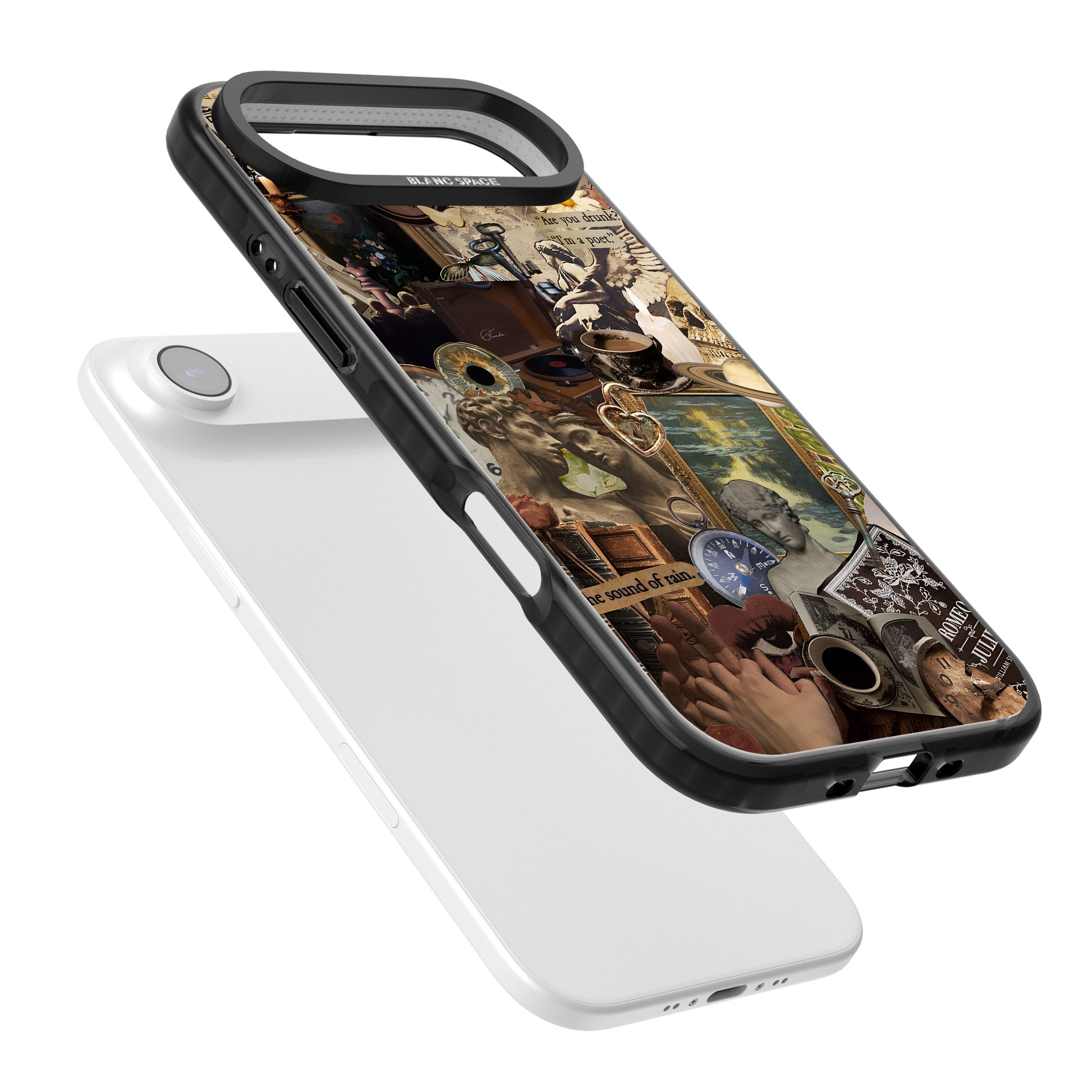 Vintage Academia Collage iPhone 17 Air Impact Pro Black Phone Case Colours