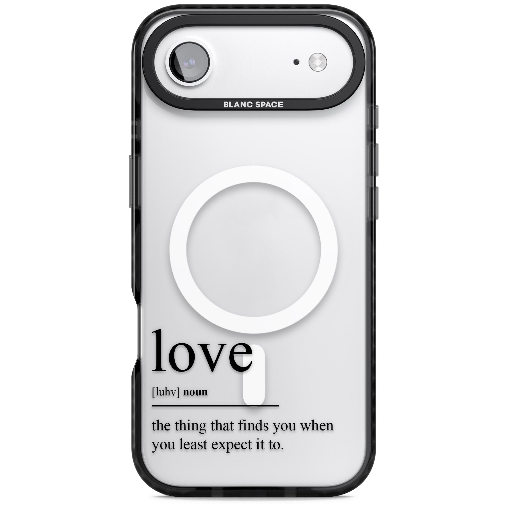 Love iPhone 17 Air Impact Pro Black Phone Case