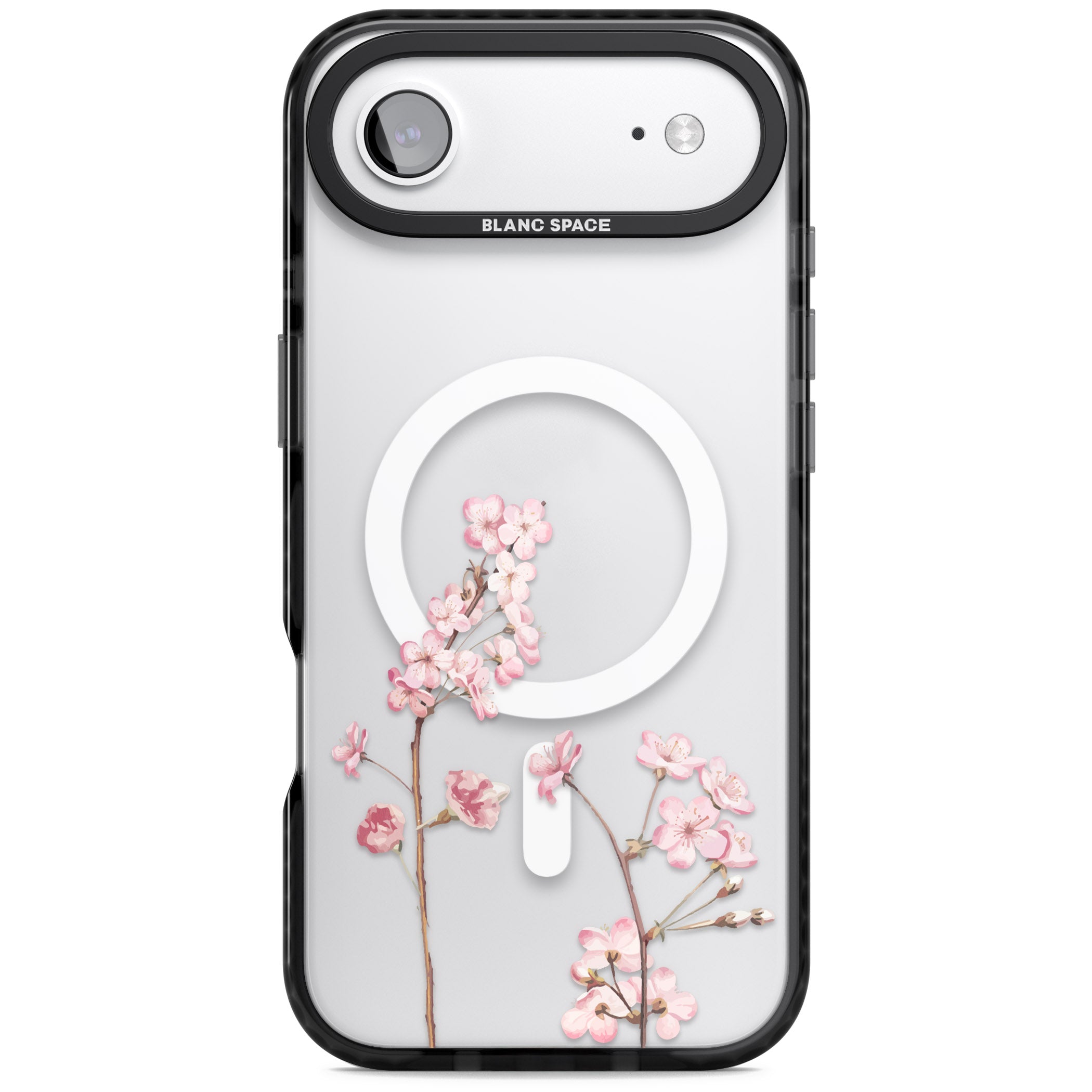 Blossom Flower iPhone 17 Air Impact Pro Black Phone Case