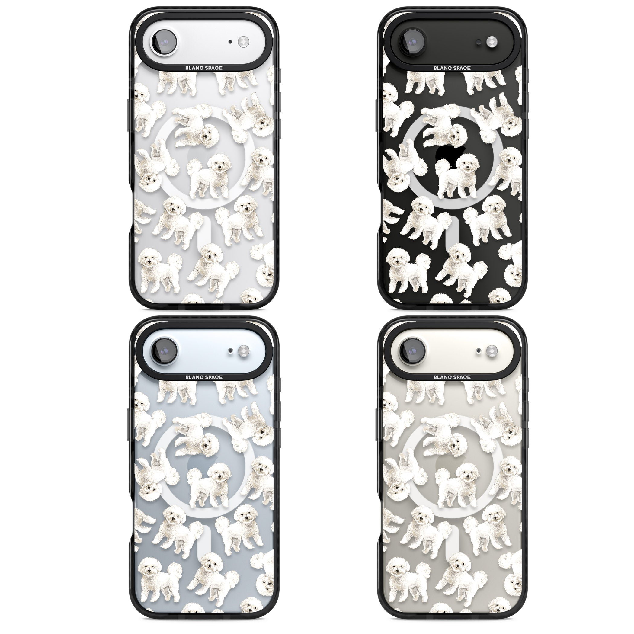 Bichon Frise Watercolor iPhone 17 Air Impact Pro Black Phone Case APT Impact Protection