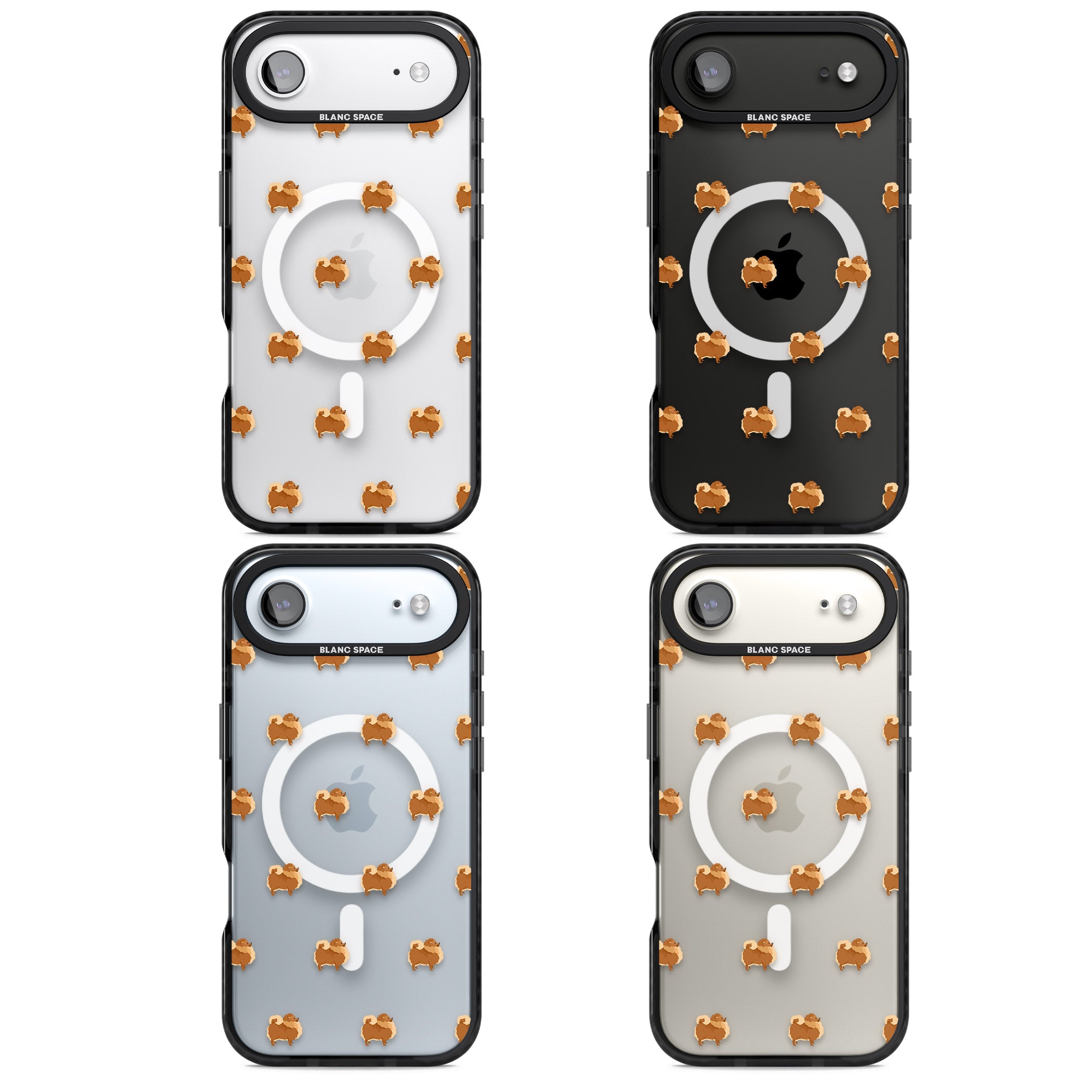 Pomeranian Delight iPhone 17 Air Impact Pro Black Phone Case APT Impact Protection
