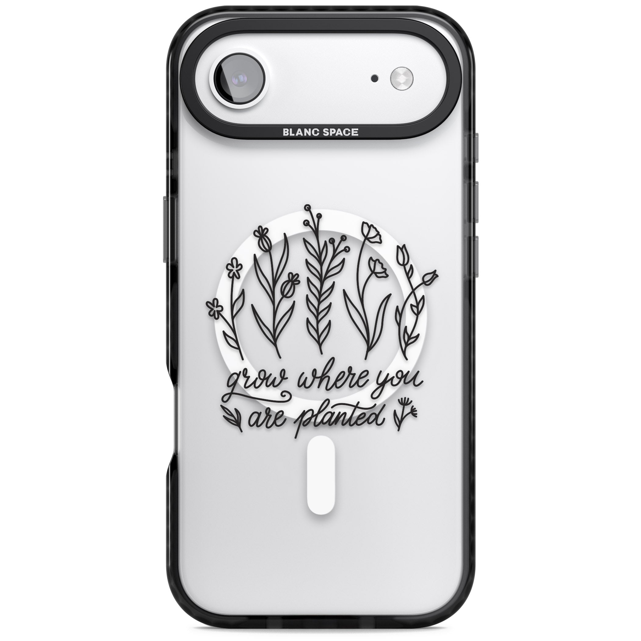 Grow Where You Are Planted iPhone 17 Air Impact Pro Black Phone Case