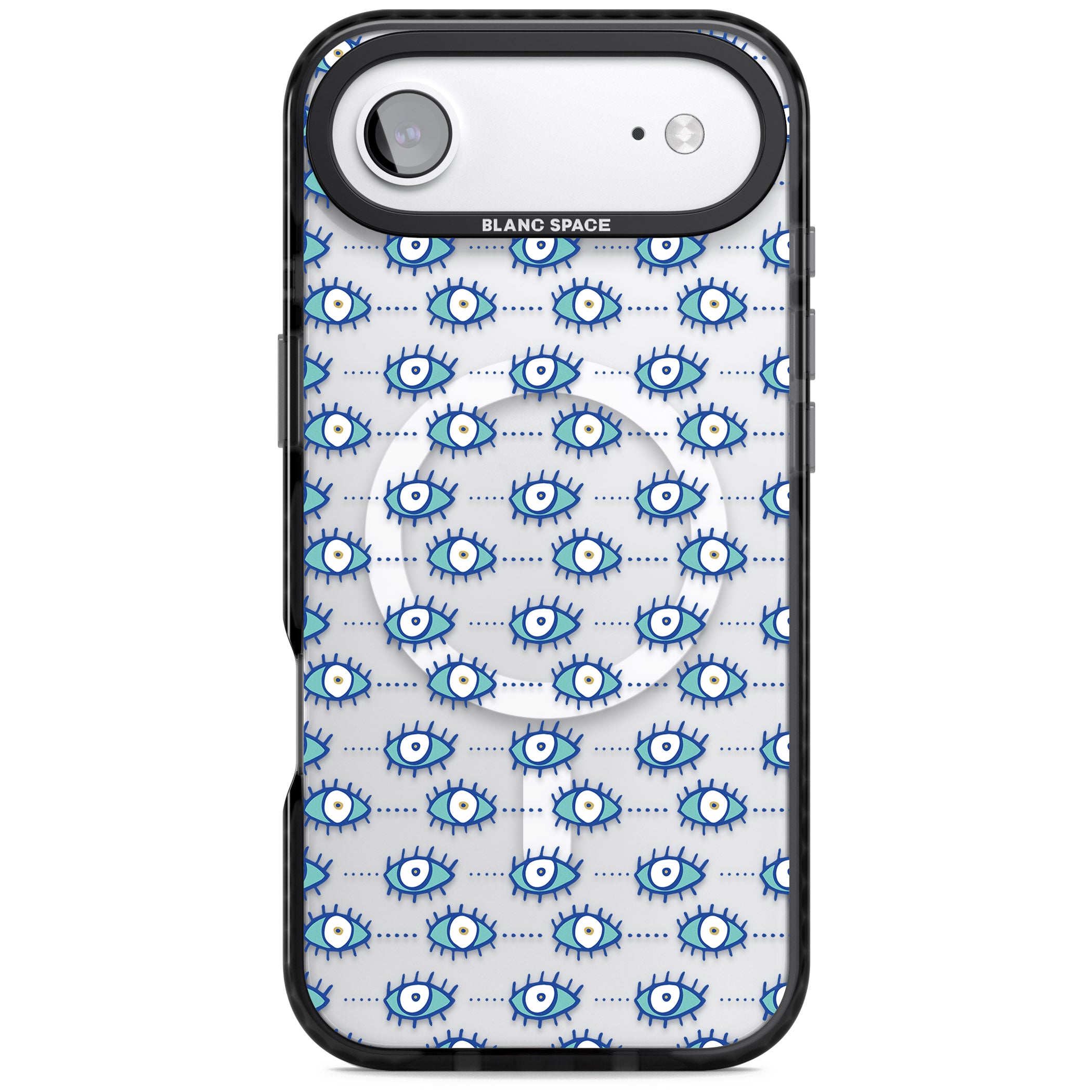 Psychedelic Eyes iPhone 17 Air Impact Pro Black Phone Case