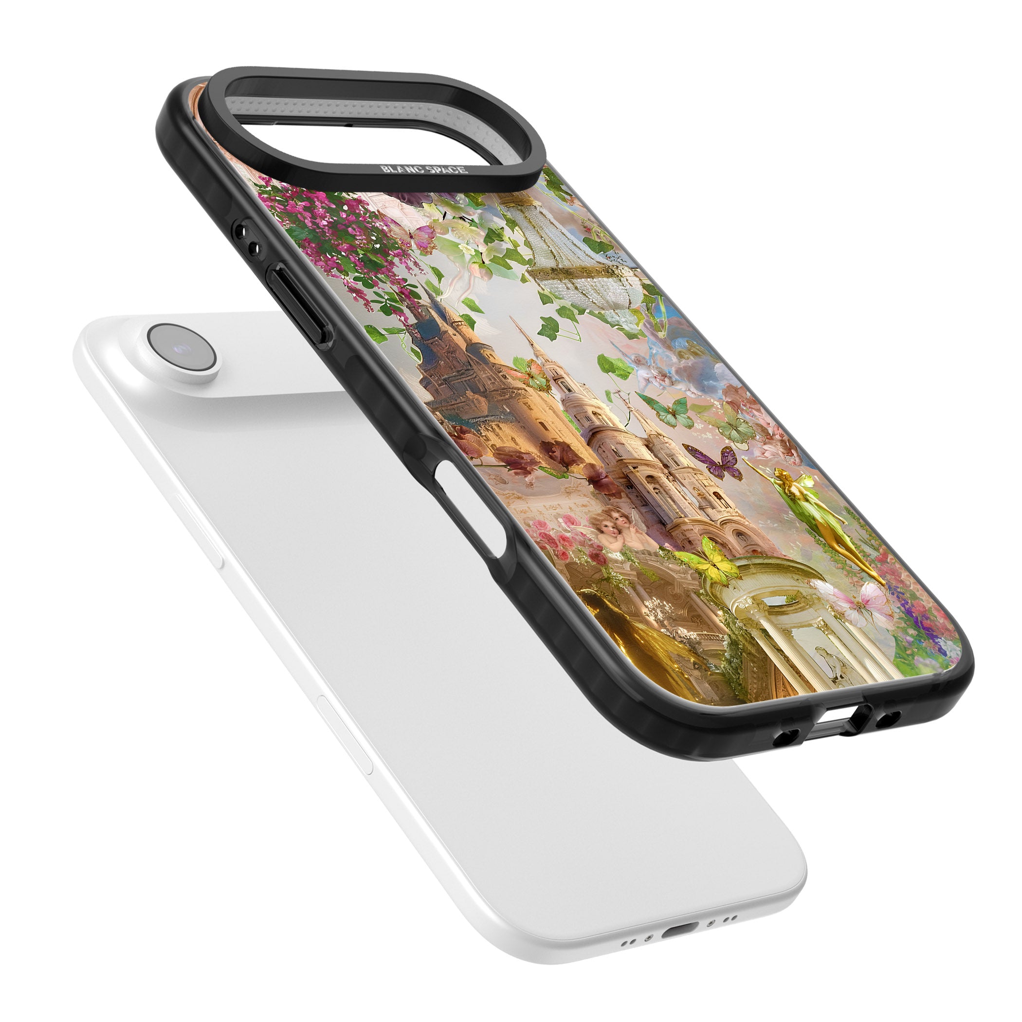 Fairies & Castles Collage iPhone 17 Air Impact Pro Black Phone Case Colours