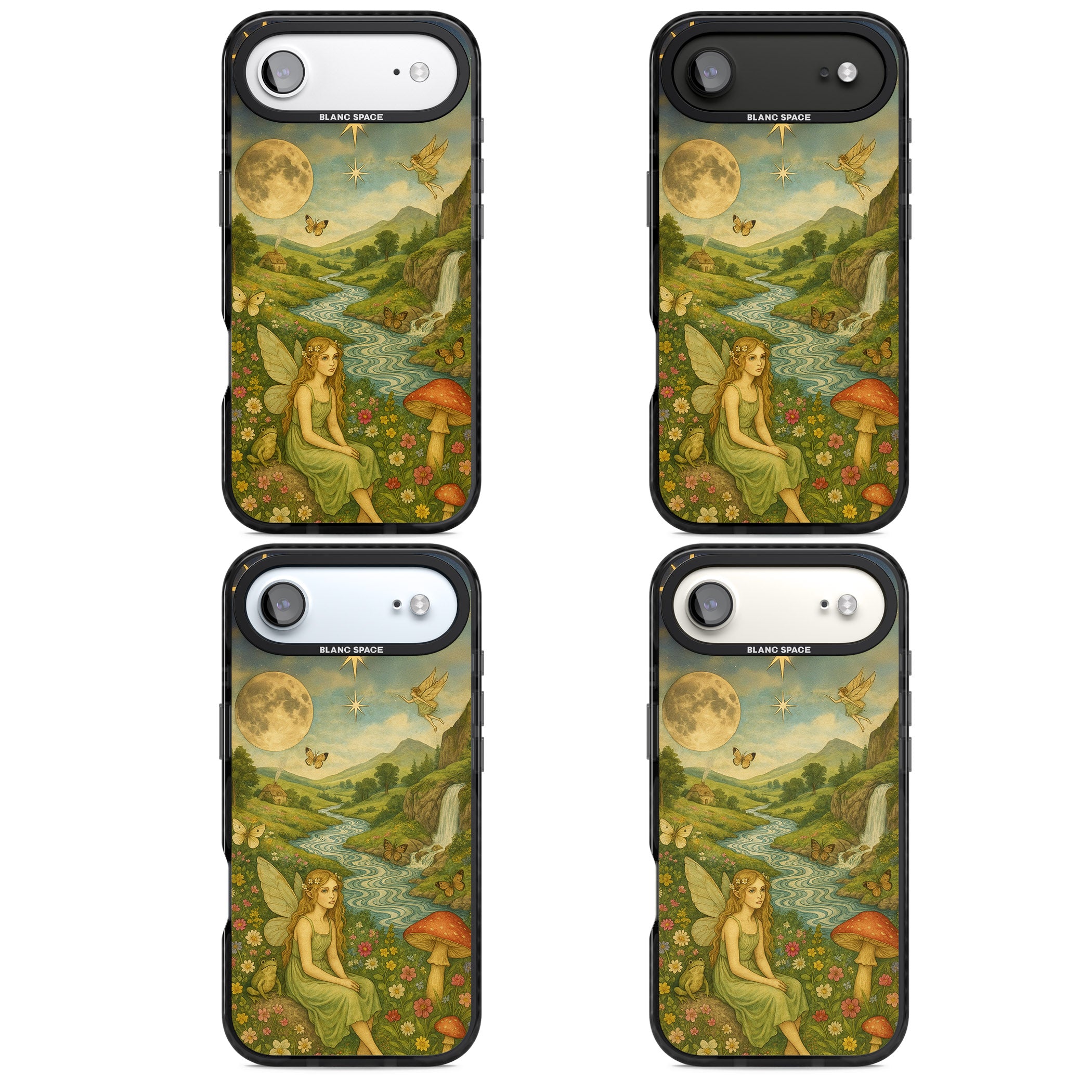 Nature Fairy iPhone 17 Air Impact Pro Black Phone Case APT Impact Protection