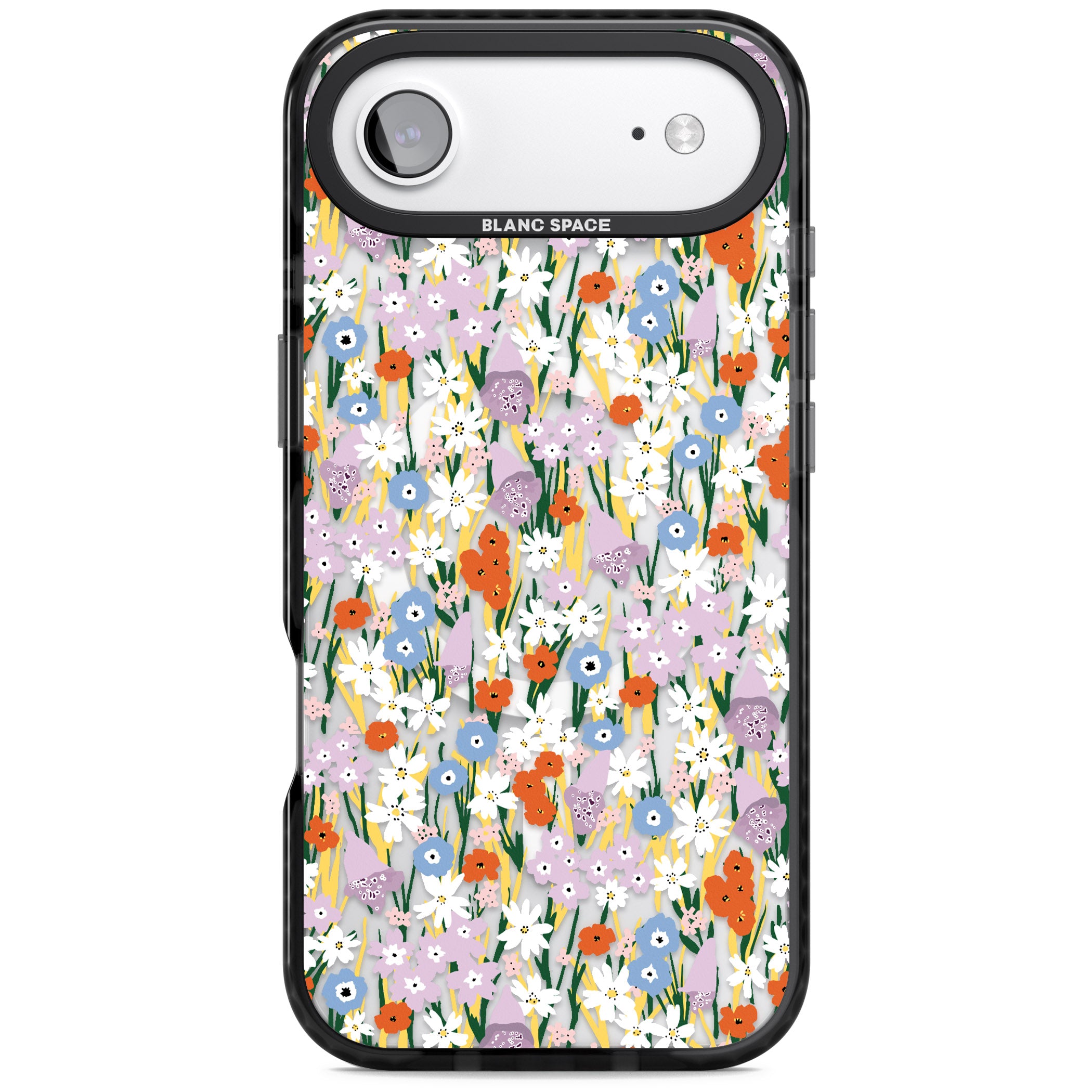 Vibrant Floral Garden iPhone 17 Air Impact Pro Black Phone Case