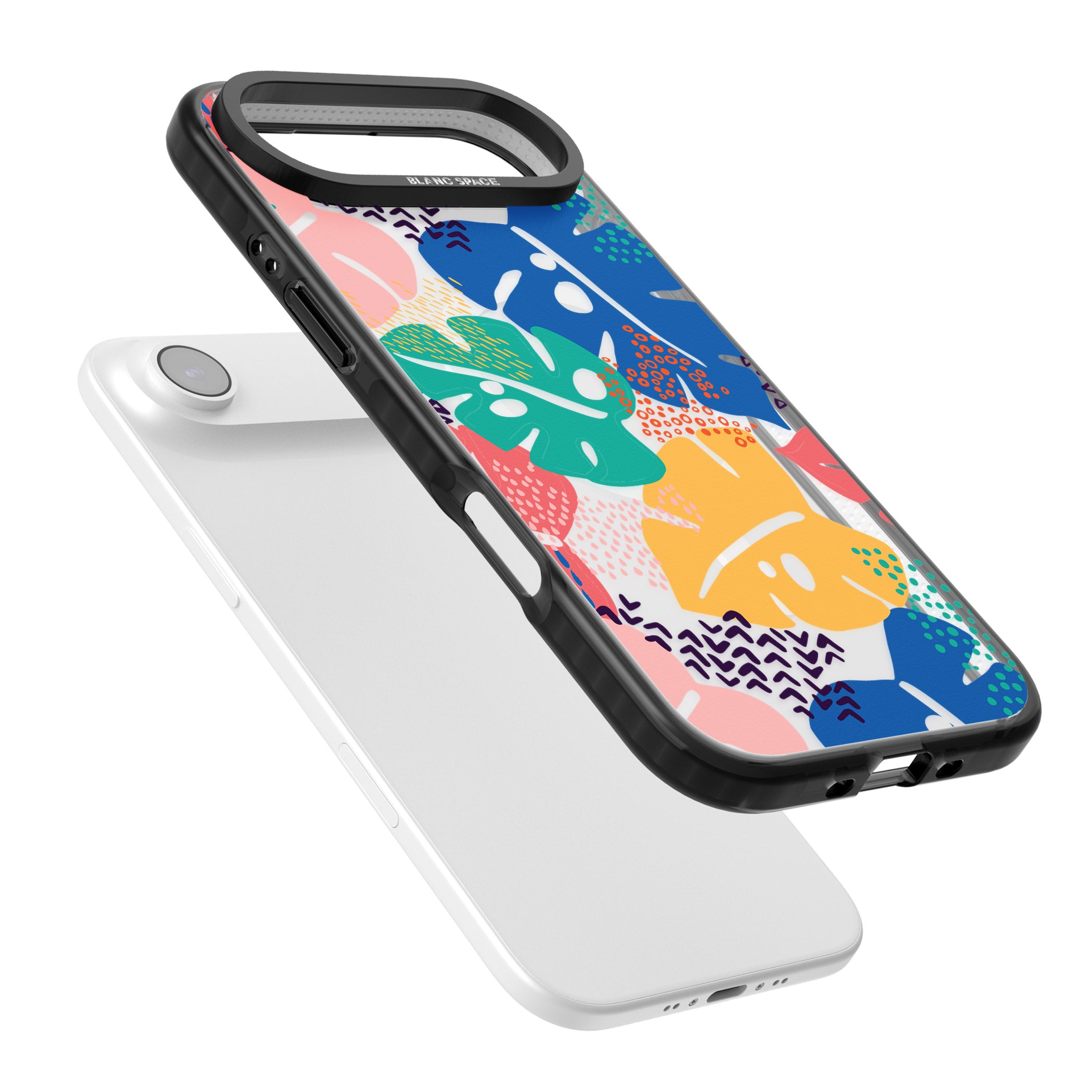 Vibrant Leaves iPhone 17 Air Impact Pro Black Phone Case Colours