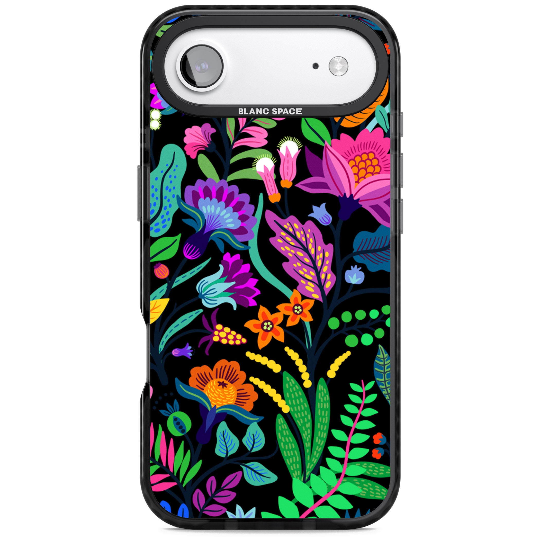 Floral Vibe (Black) iPhone 17 Air Impact Pro Black Phone Case
