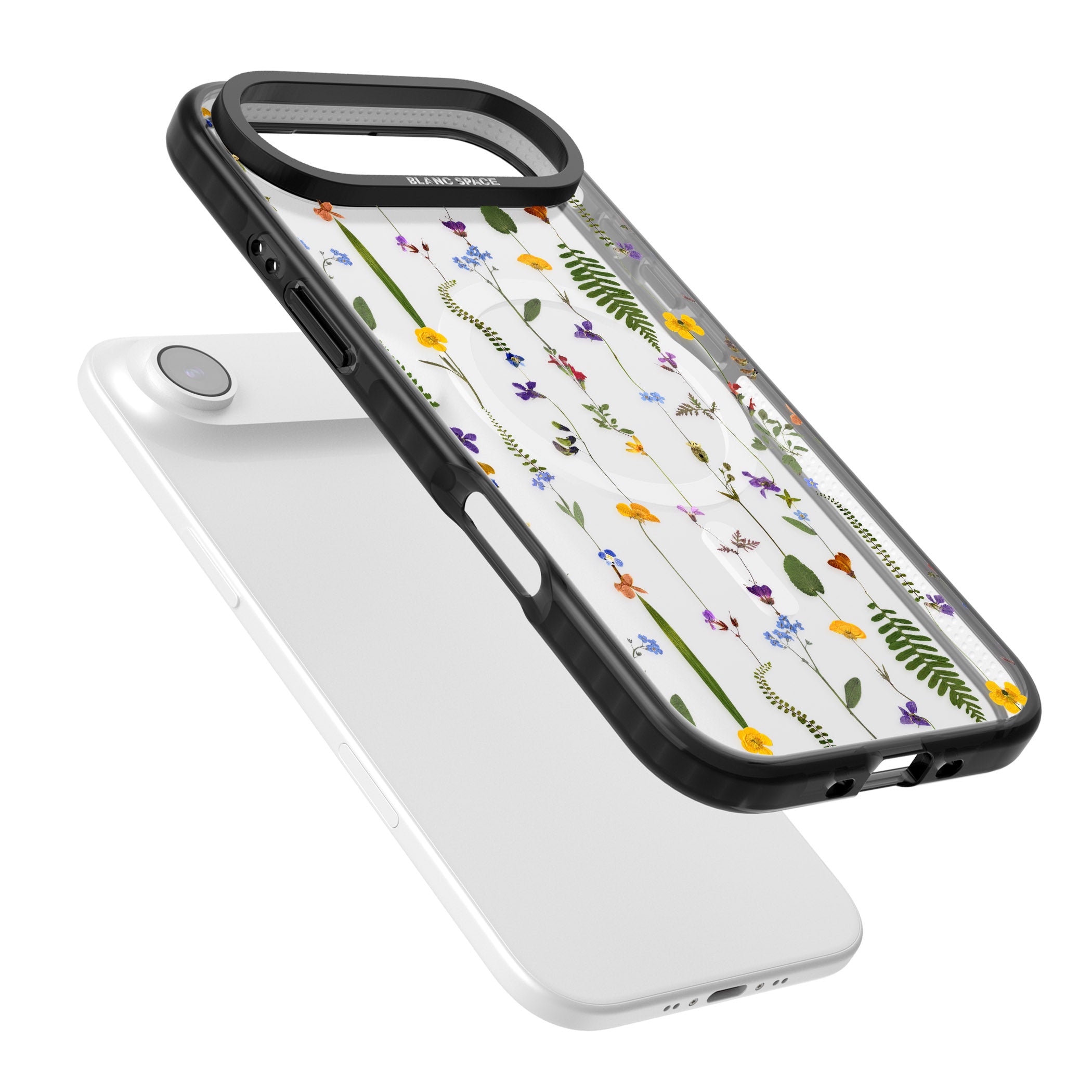 Wildflower Chain iPhone 17 Air Impact Pro Black Phone Case Colours