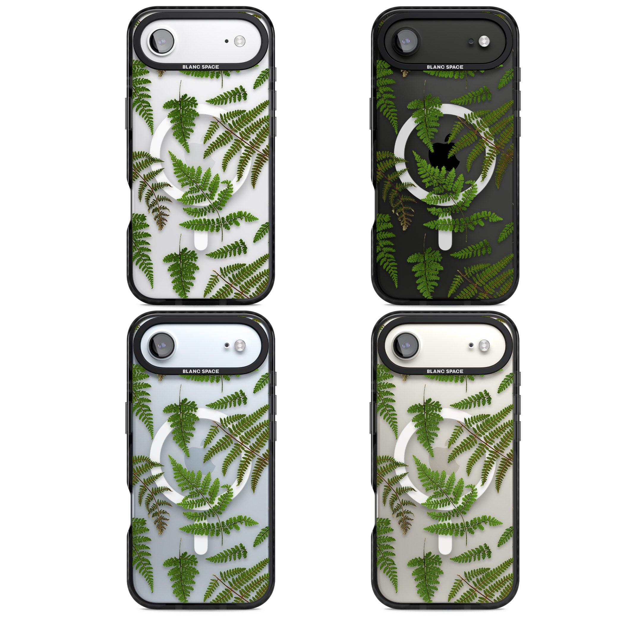 Leafy Ferns iPhone 17 Air Impact Pro Black Phone Case APT Impact Protection