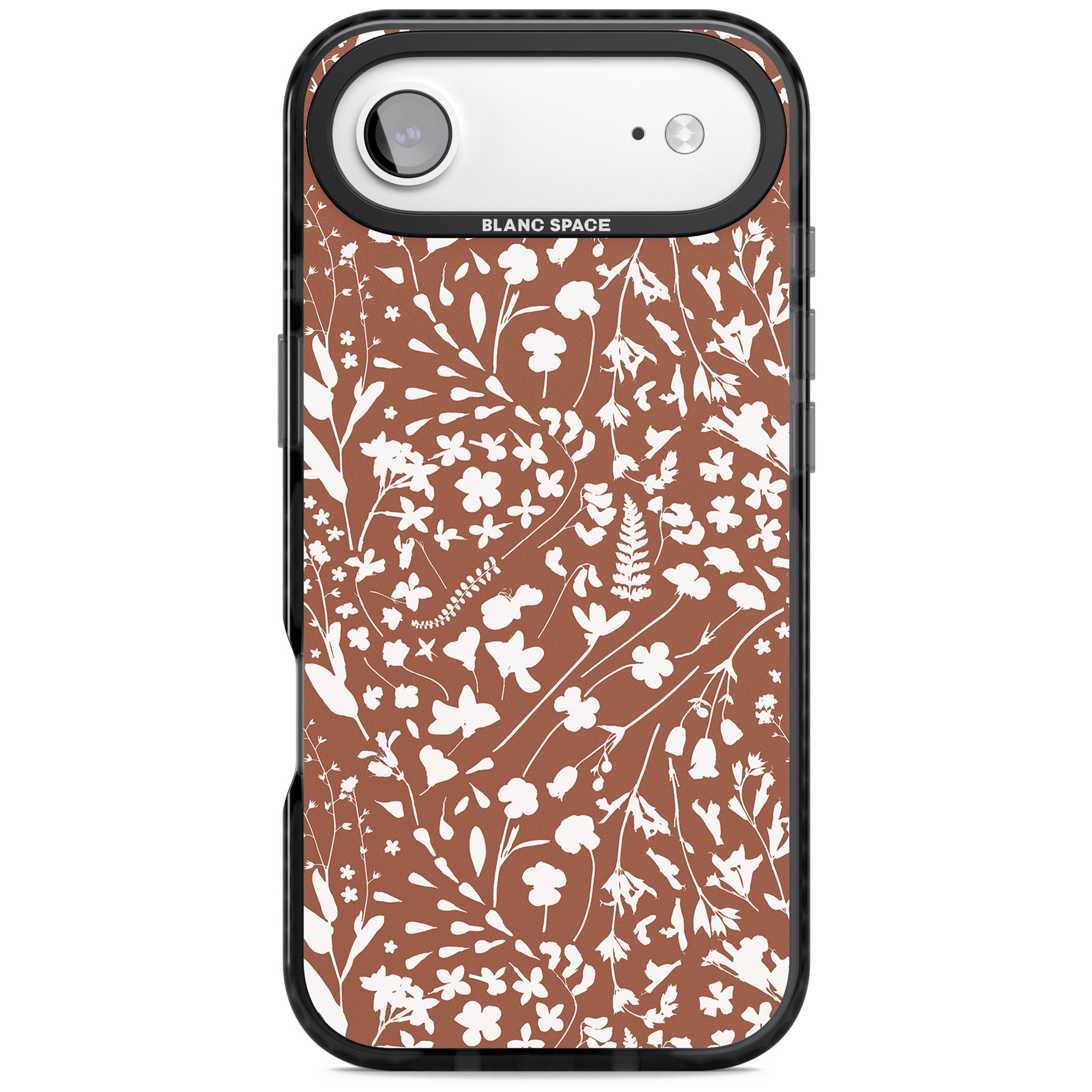 Wildflower Cluster On Terracotta iPhone 17 Air Impact Pro Black Phone Case