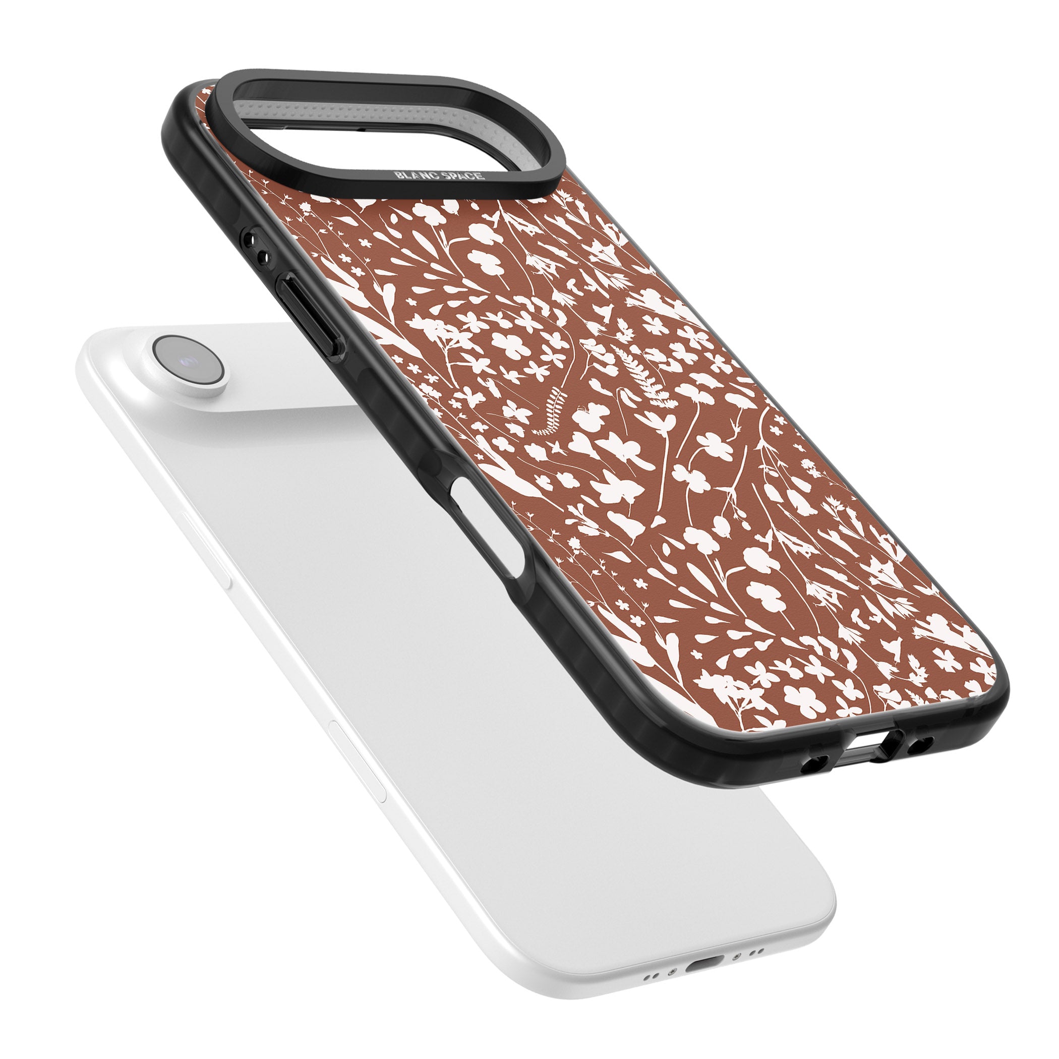 Wildflower Cluster On Terracotta iPhone 17 Air Impact Pro Black Phone Case Colours