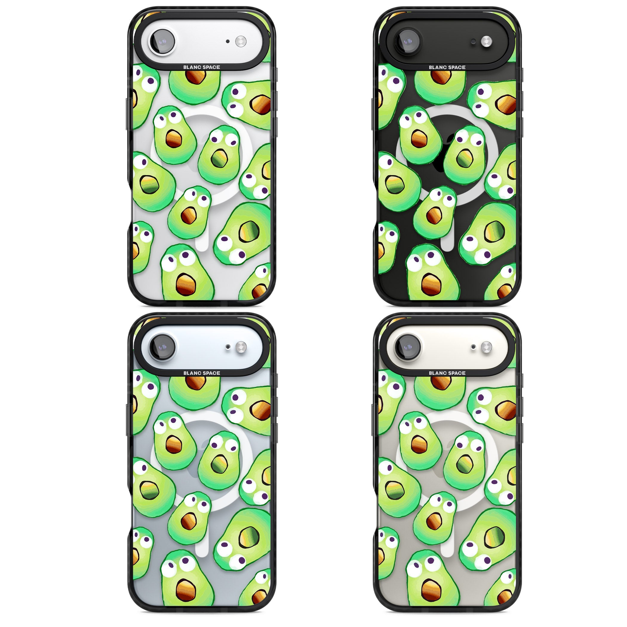 Shocked Avocados iPhone 17 Air Impact Pro Black Phone Case APT Impact Protection