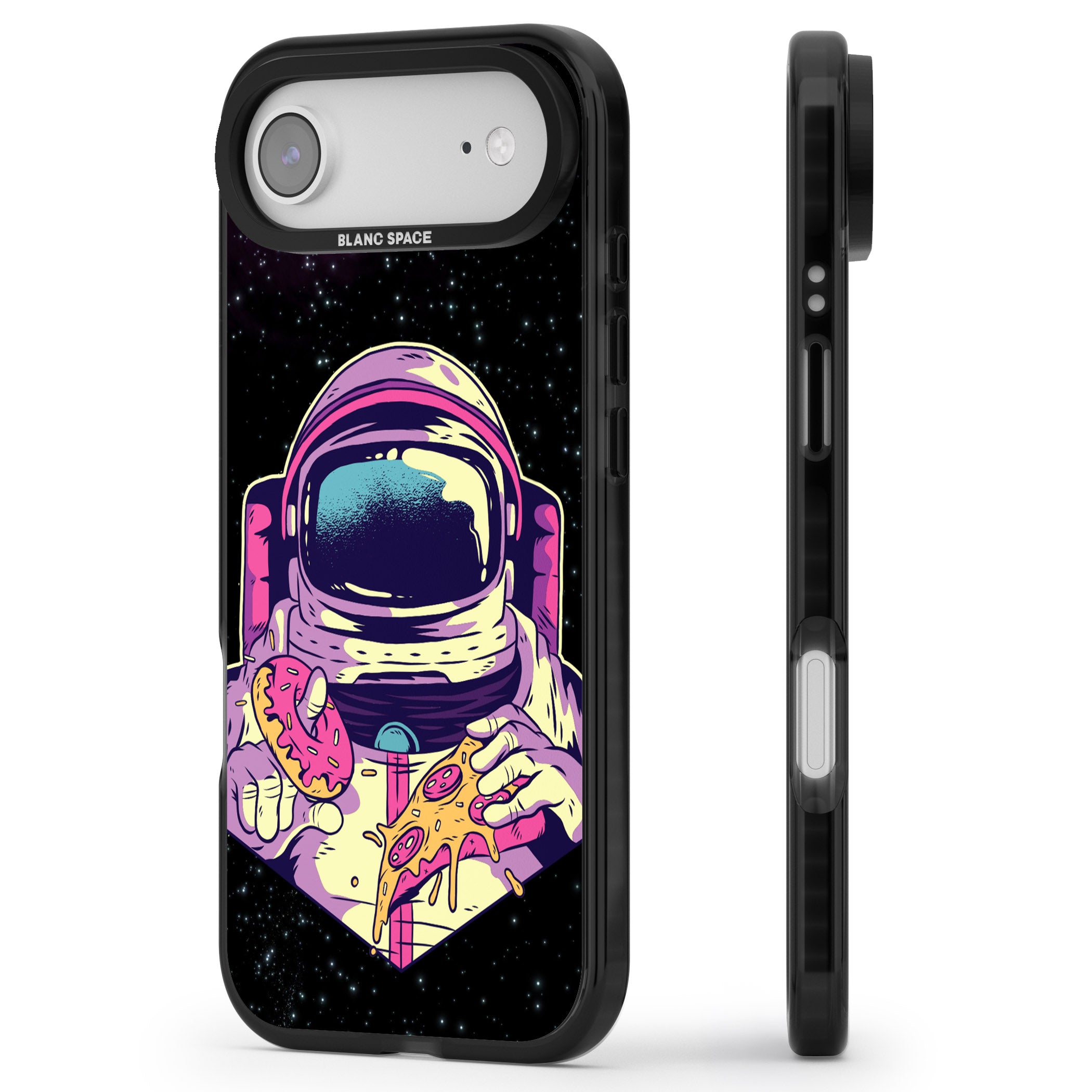Astro Cheat Meal iPhone 17 Air Impact Pro Black Phone Case Side Profile