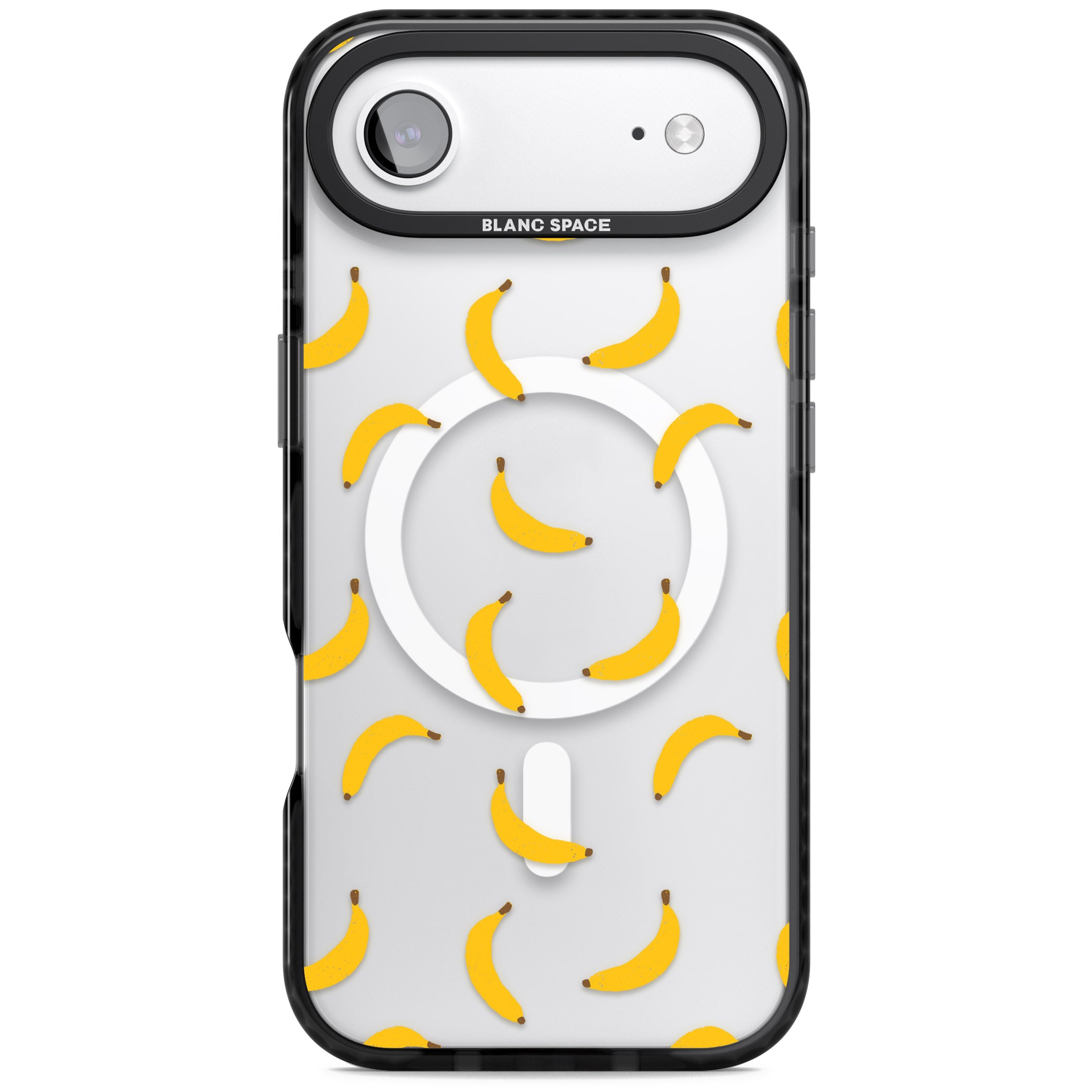 Banana Pattern iPhone 17 Air Impact Pro Black Phone Case
