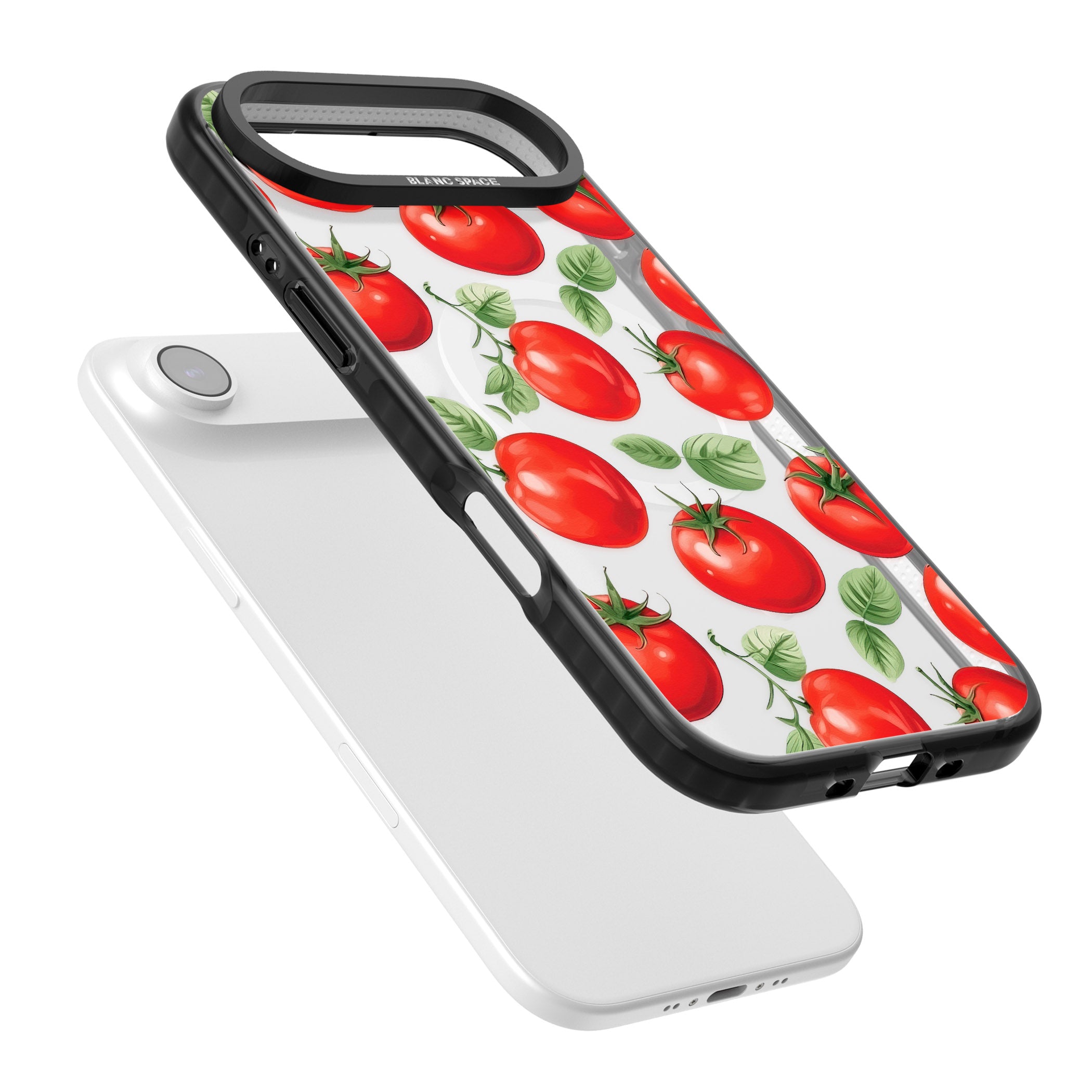Tomato Pattern iPhone 17 Air Impact Pro Black Phone Case Colours