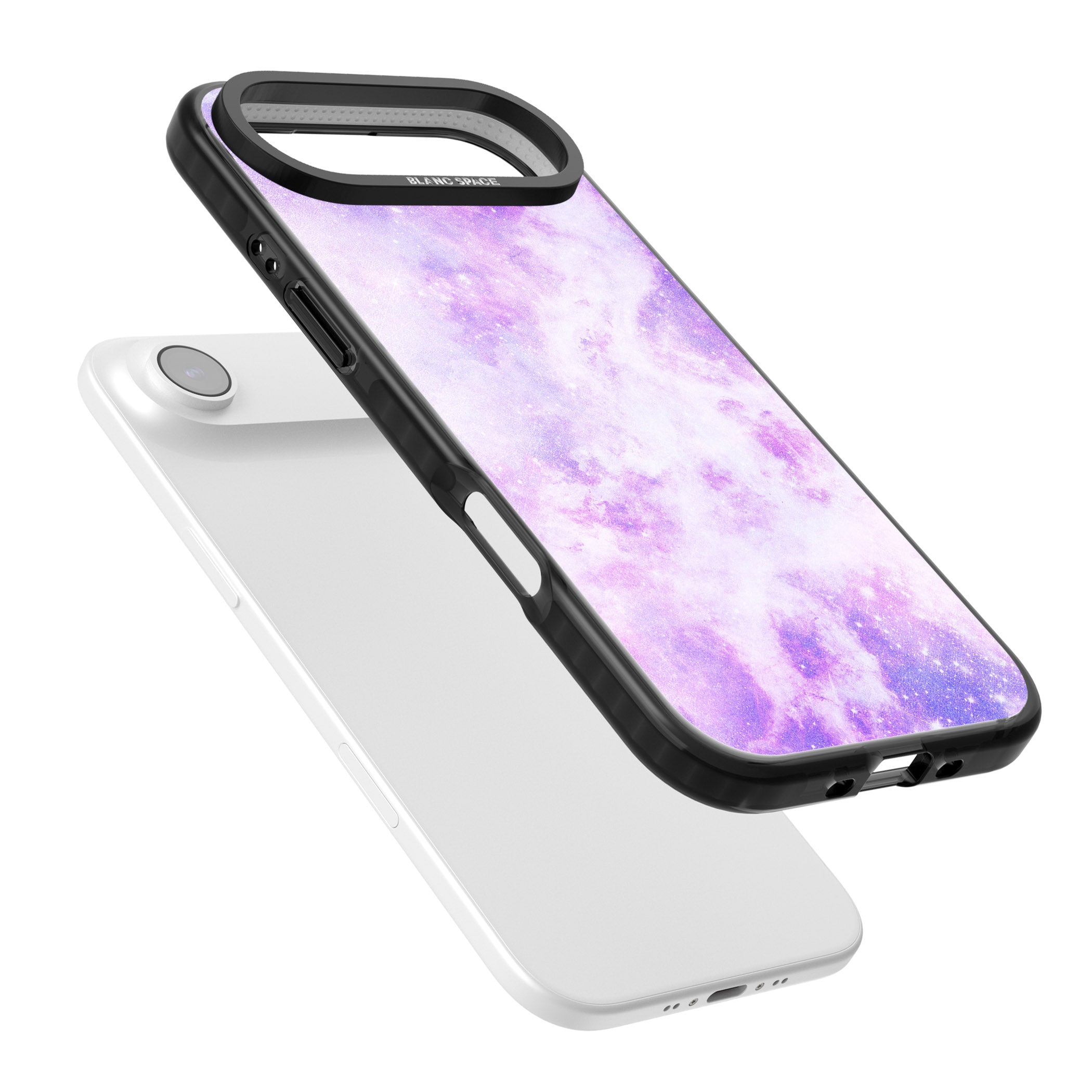 Purple Galaxy Vibes iPhone 17 Air Impact Pro Black Phone Case Colours