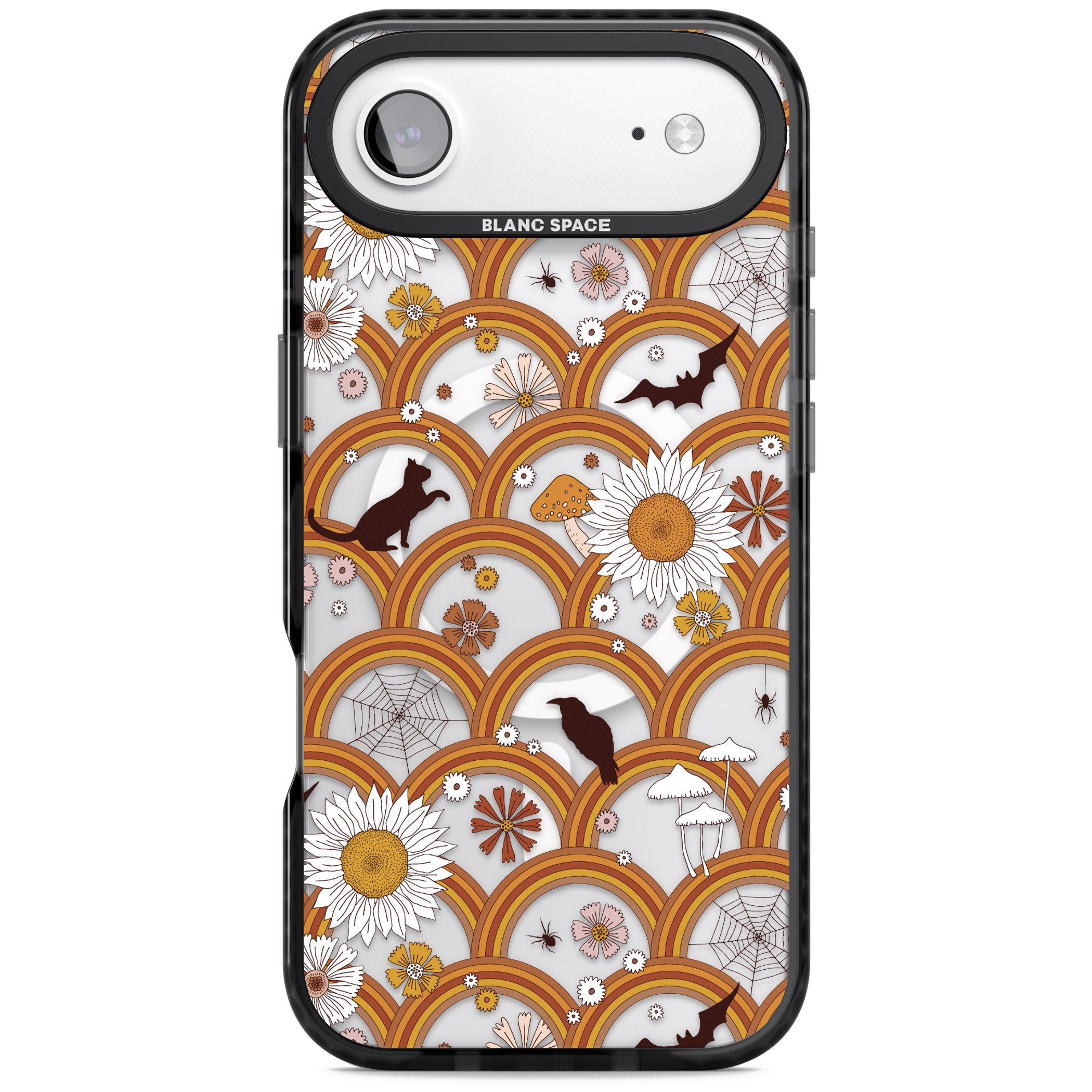 Halloween Rainbows iPhone 17 Air Impact Pro Black Phone Case