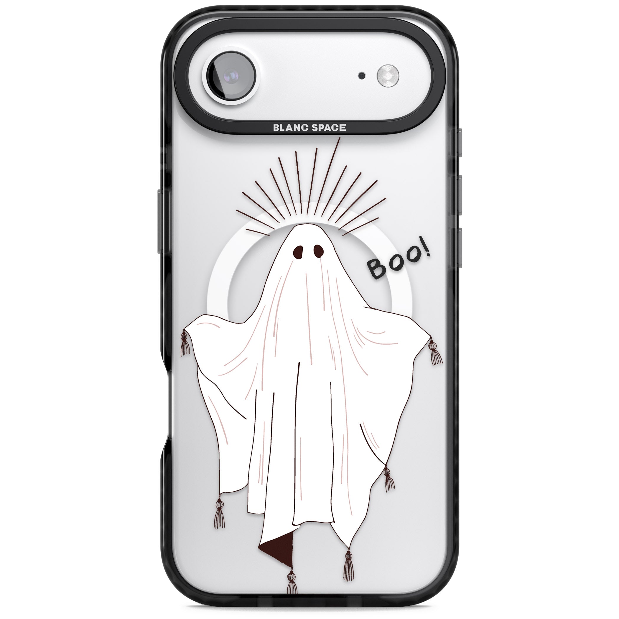 Boo! iPhone 17 Air Impact Pro Black Phone Case