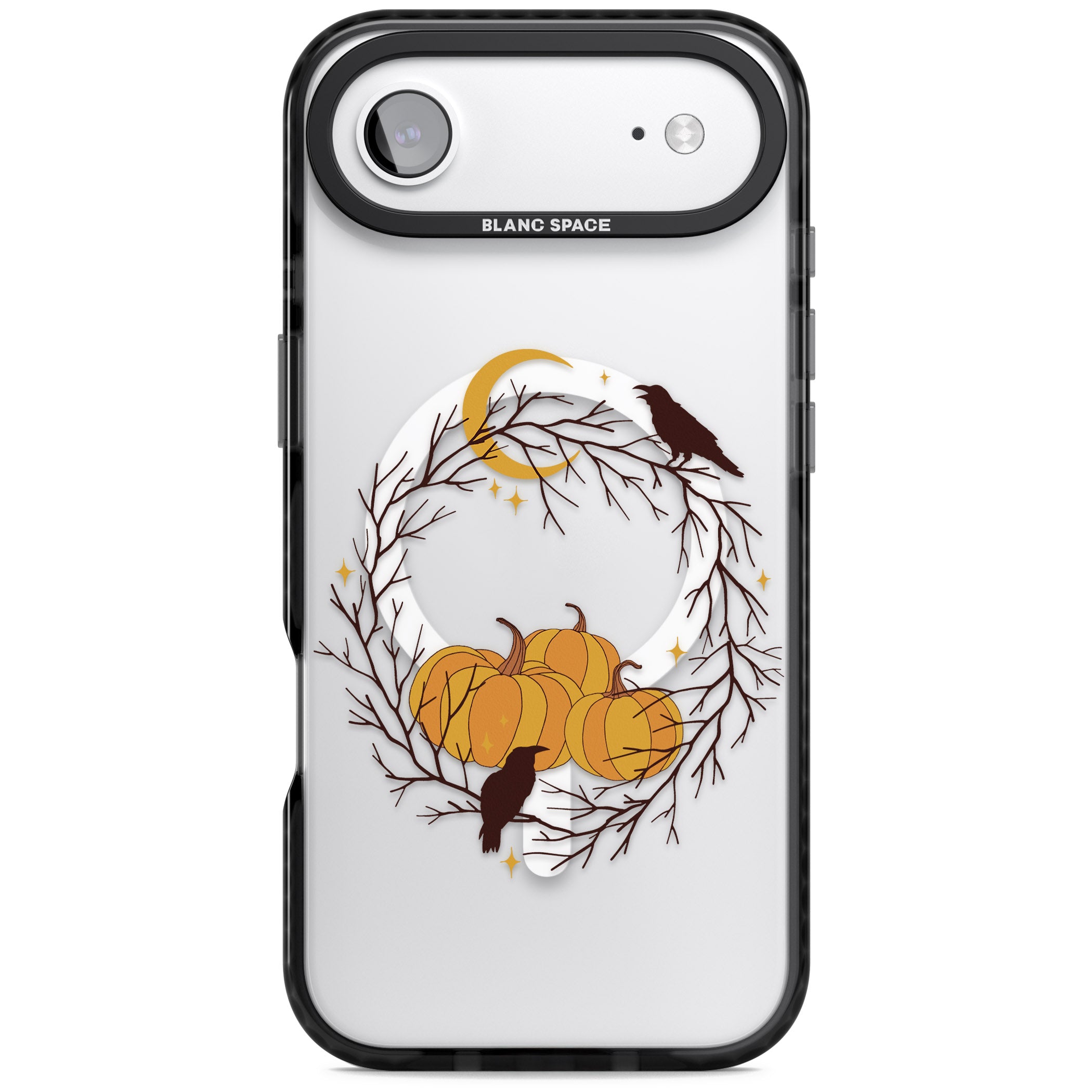 Pumpkin Patch iPhone 17 Air Impact Pro Black Phone Case