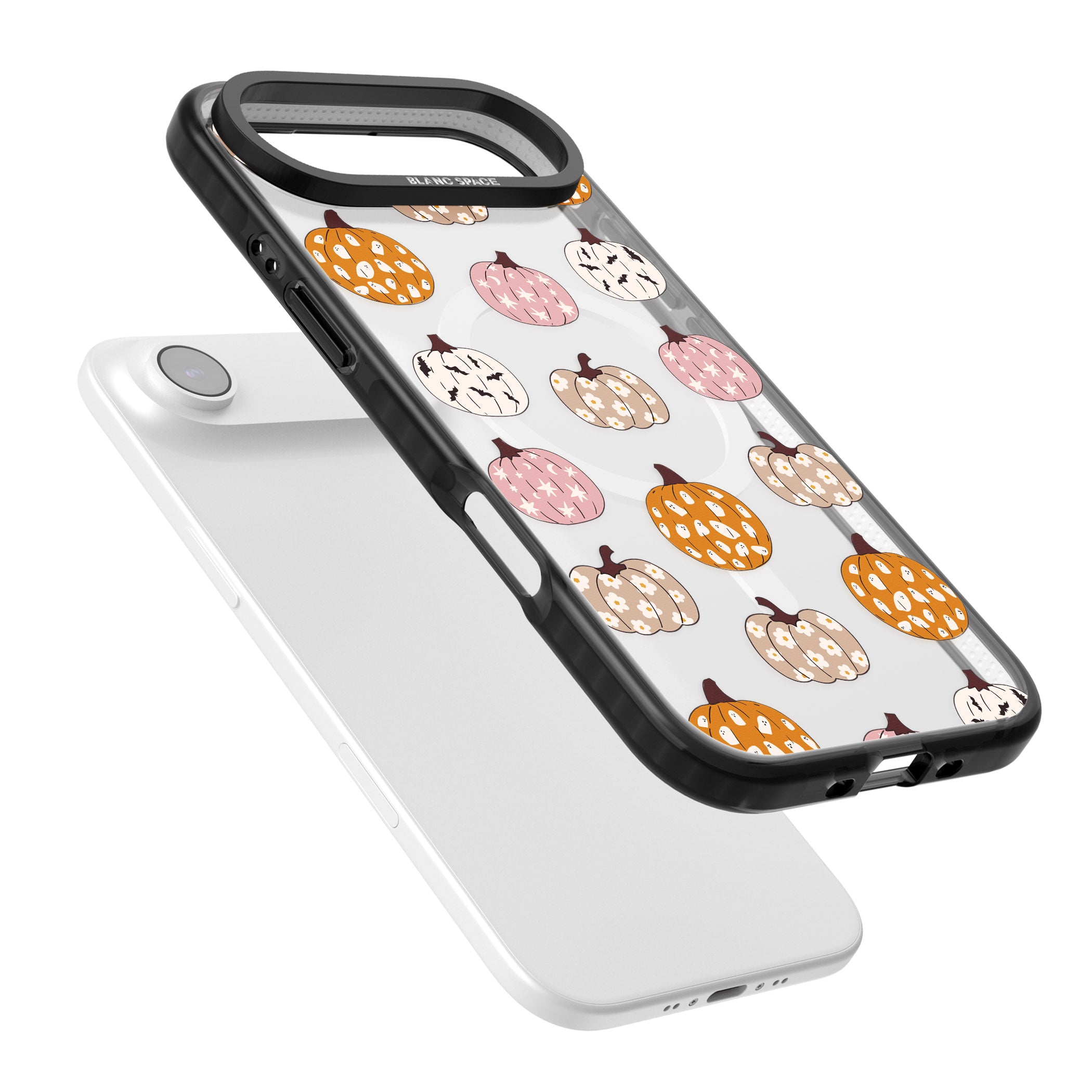 Floral Pumpkins iPhone 17 Air Impact Pro Black Phone Case Colours