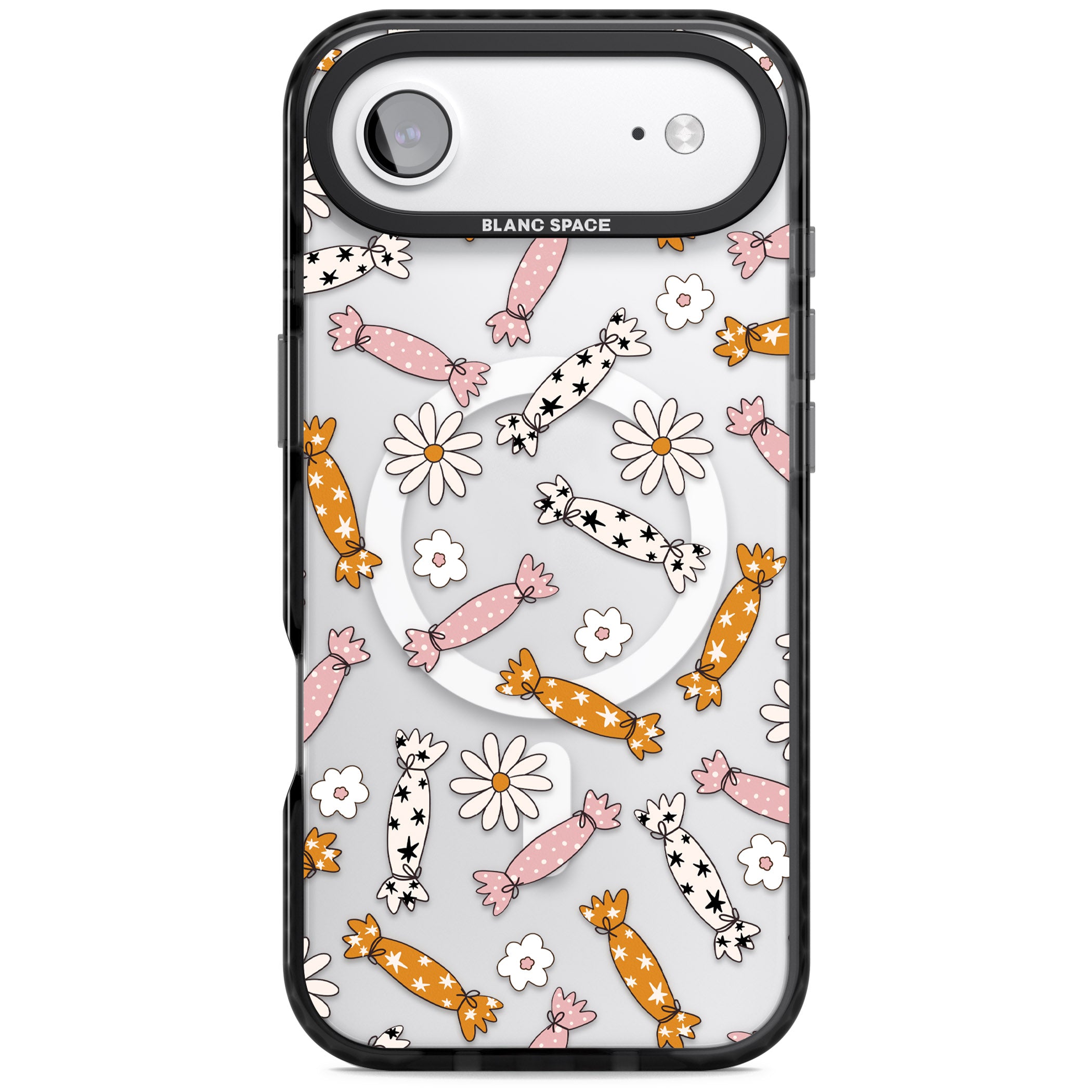 Floral Candy iPhone 17 Air Impact Pro Black Phone Case