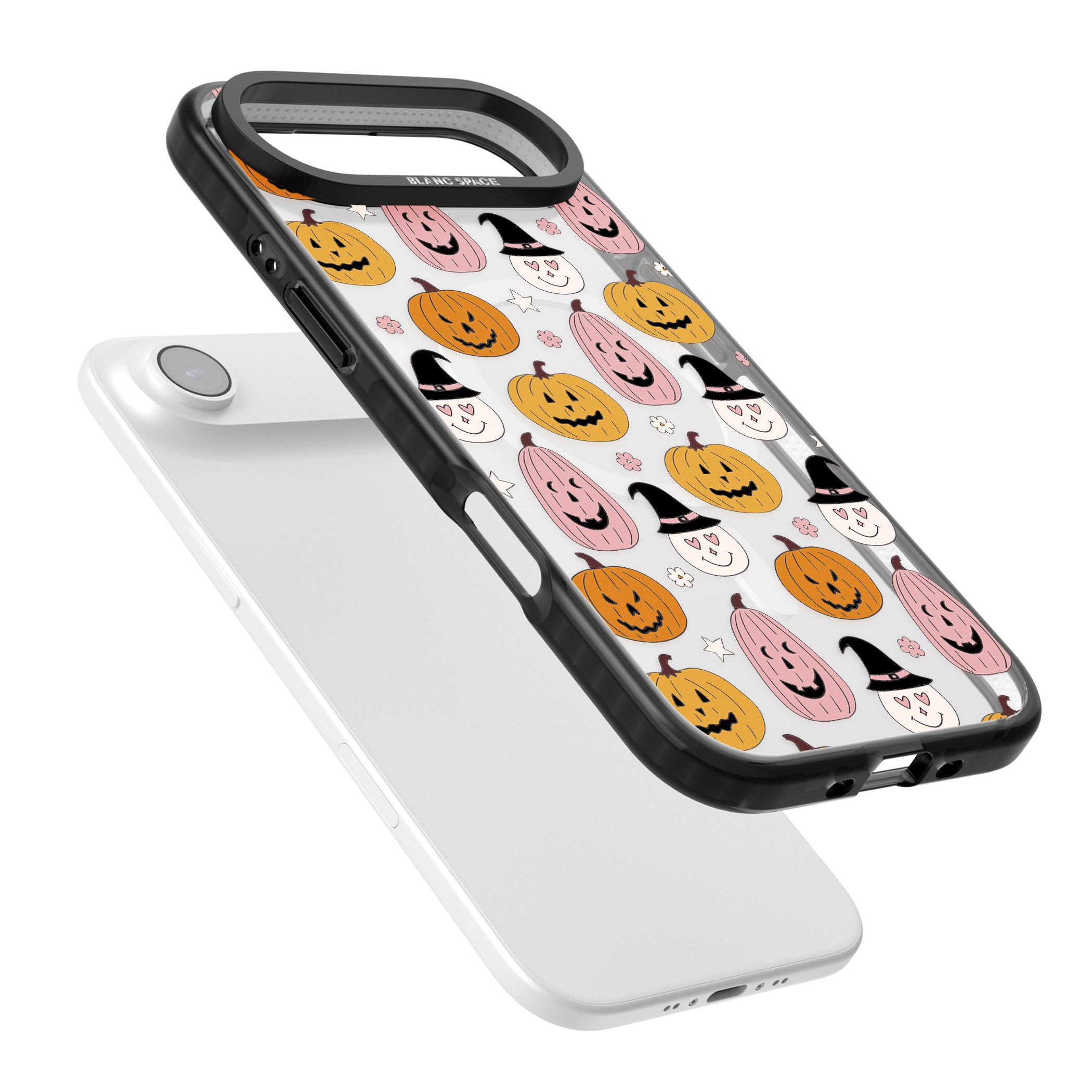Witches And Pumpkins Pattern iPhone 17 Air Impact Pro Black Phone Case Colours