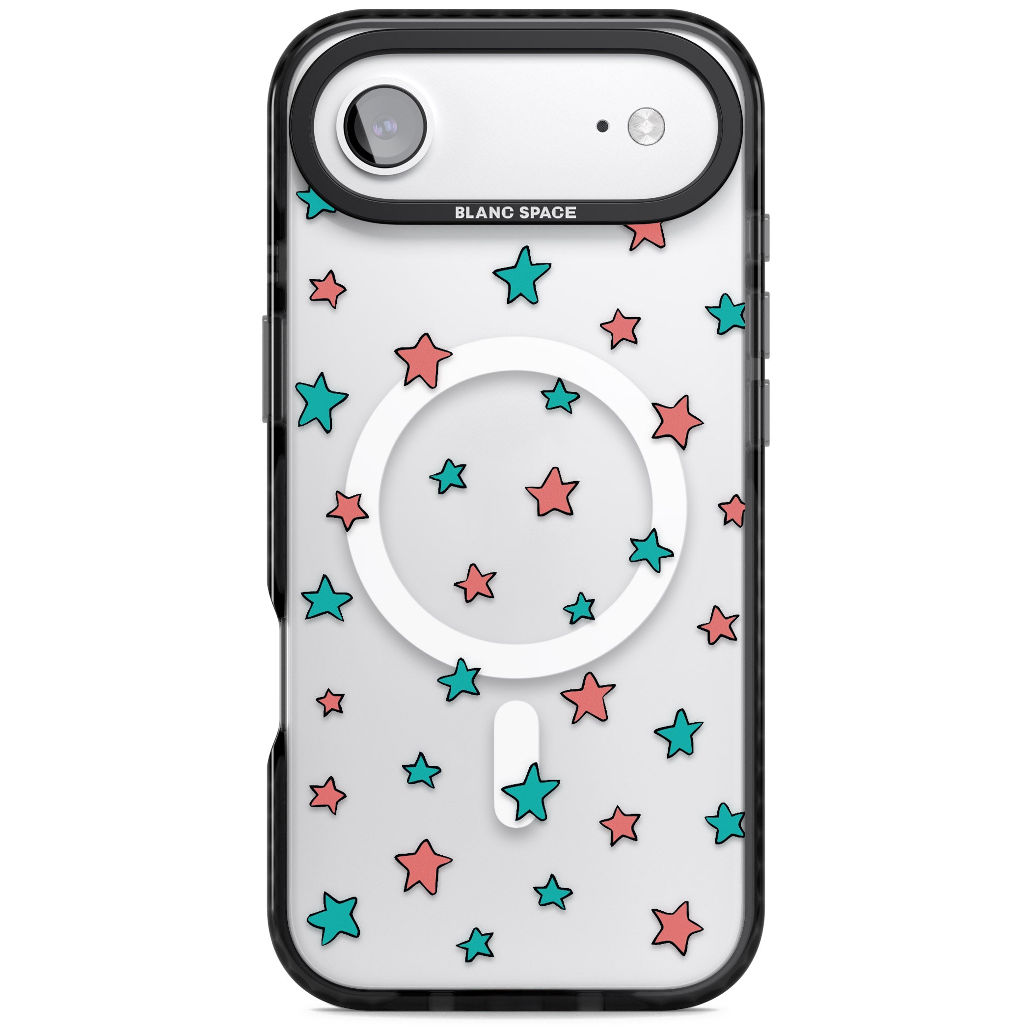 Heartstopper Stars Pattern iPhone 17 Air Impact Pro Black Phone Case