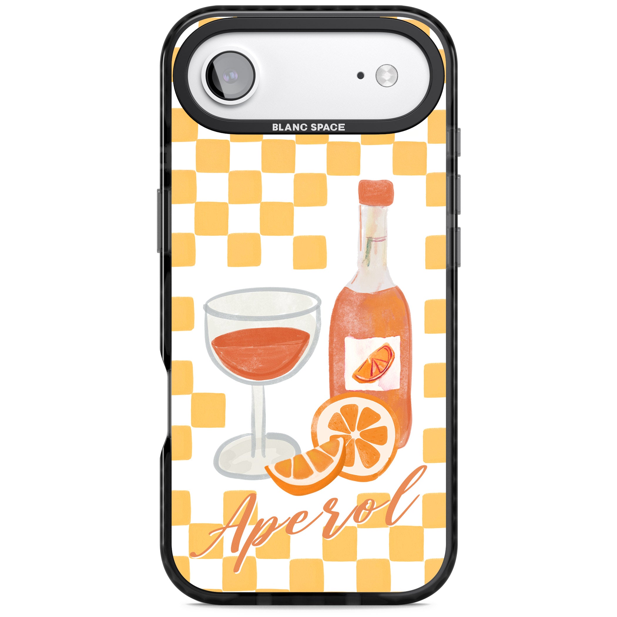 Checked Spritz iPhone 17 Air Impact Pro Black Phone Case