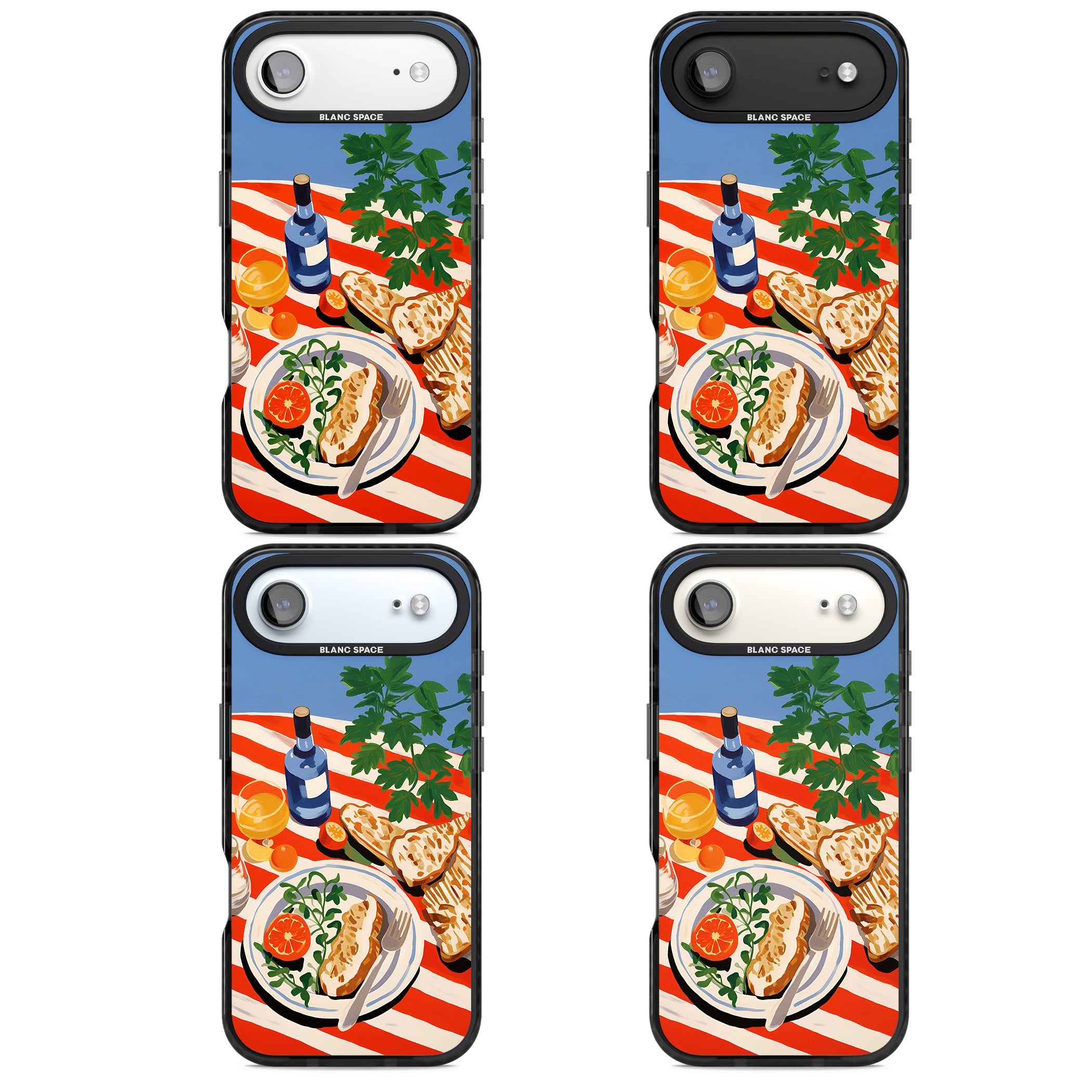 Mediterranean Lunch Table iPhone 17 Air Impact Pro Black Phone Case APT Impact Protection