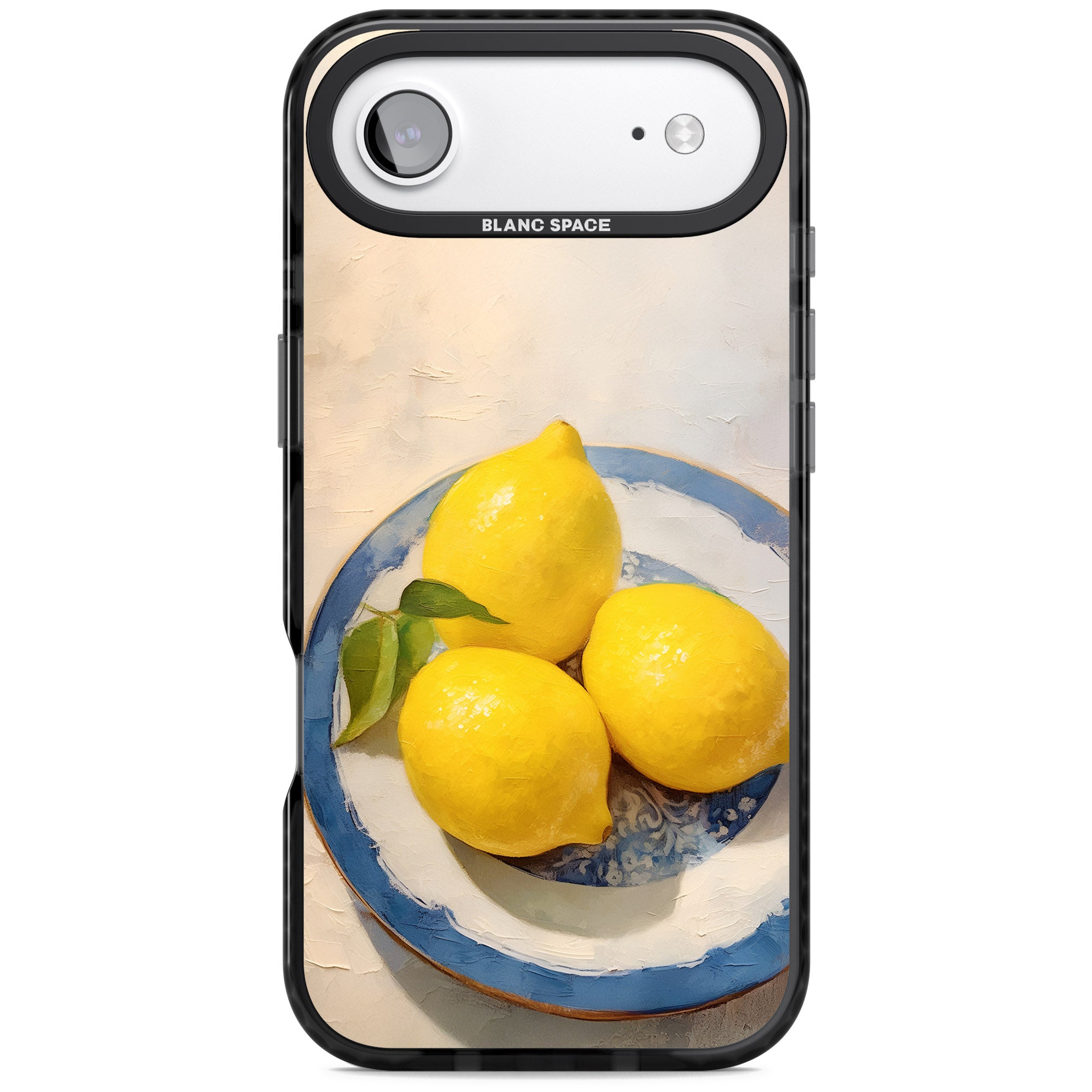 Lemons on Porcelain iPhone 17 Air Impact Pro Black Phone Case
