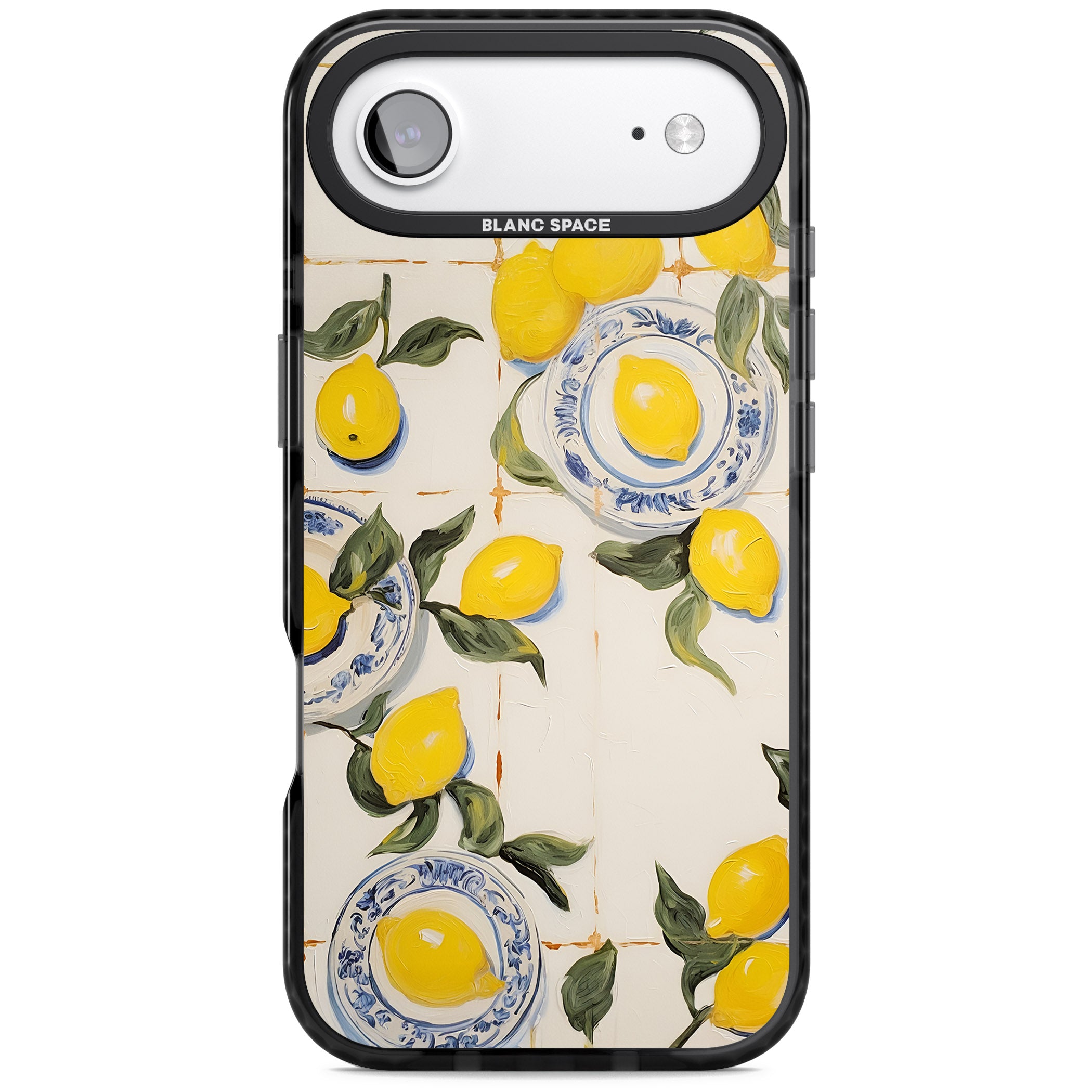 Lemons & Porcelain iPhone 17 Air Impact Pro Black Phone Case