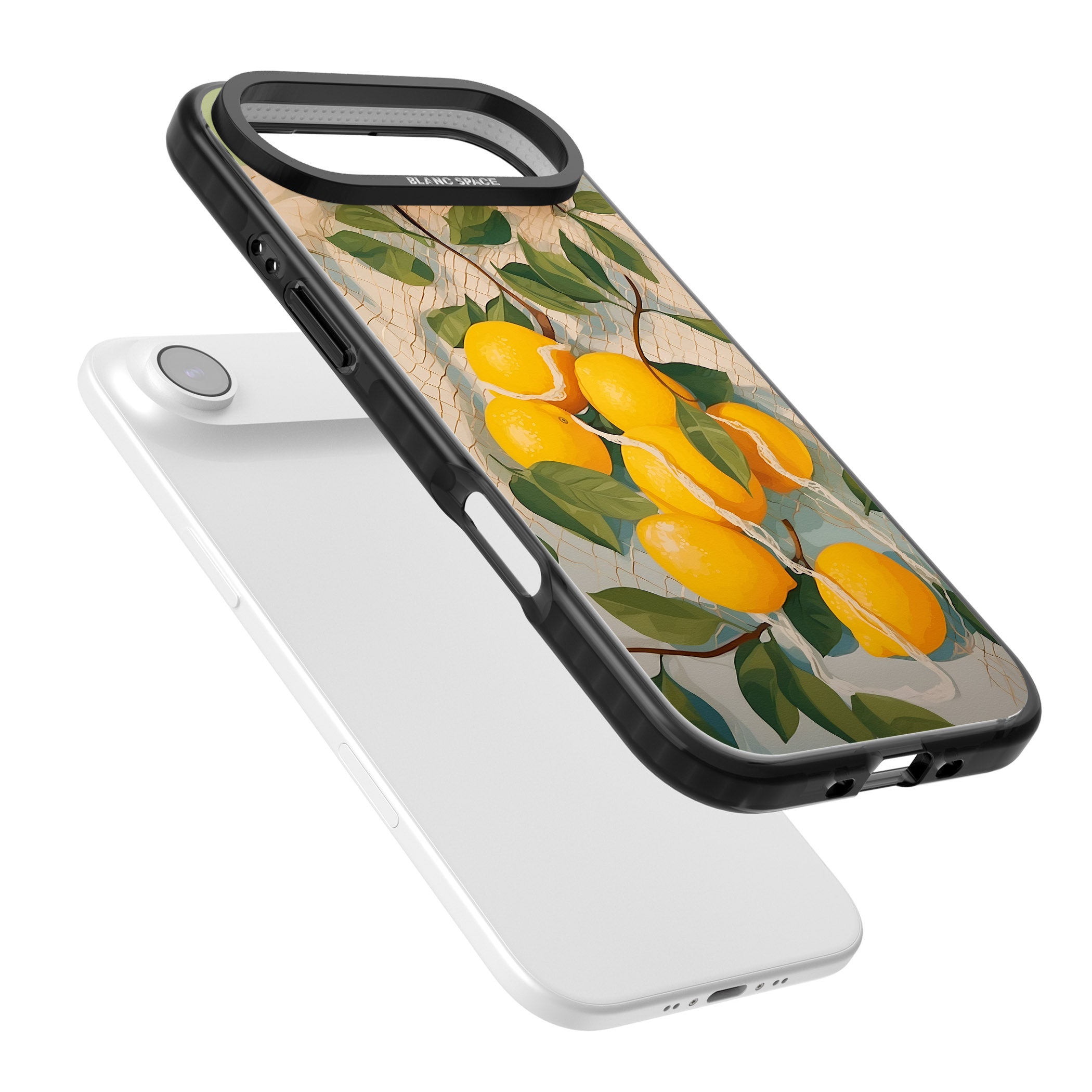 Lemon Vines iPhone 17 Air Impact Pro Black Phone Case Colours