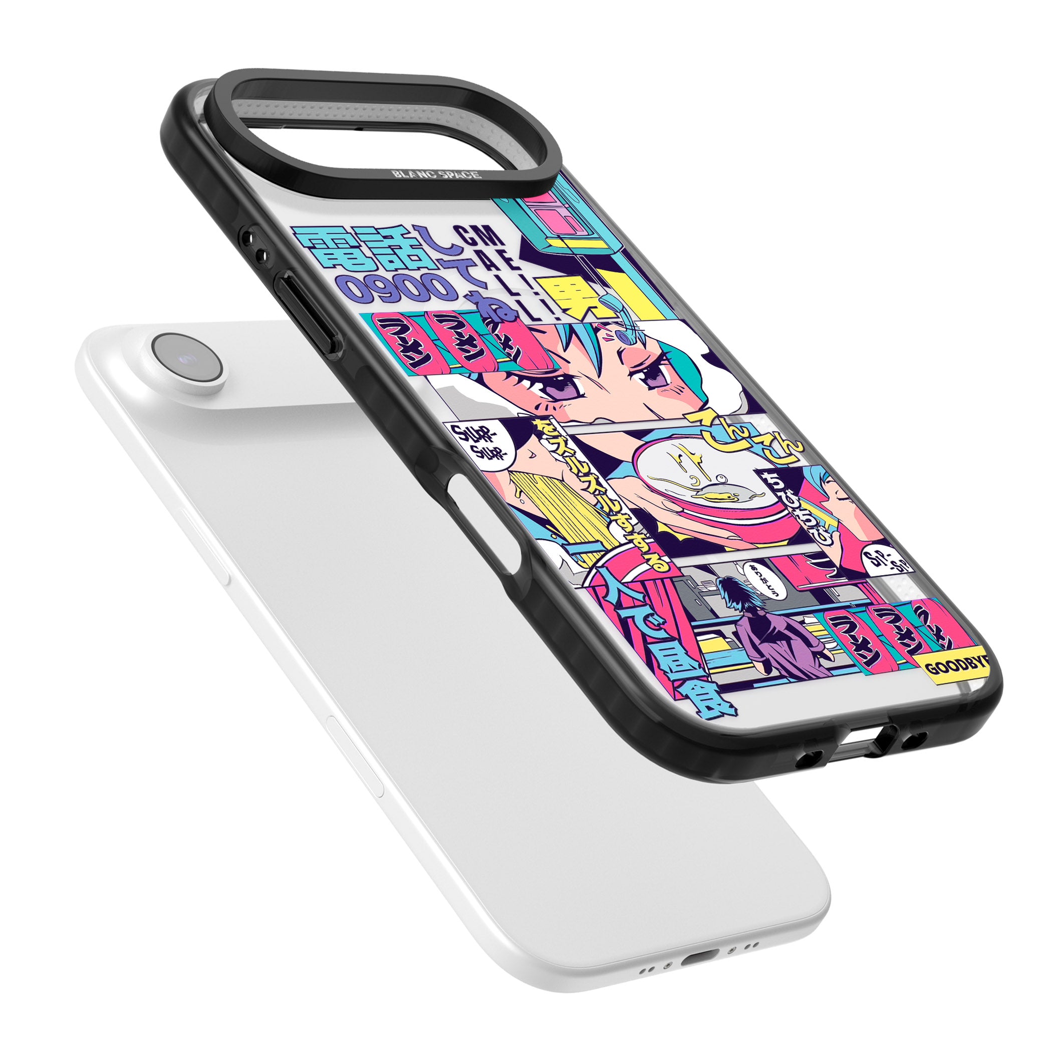Vibrant Anime Comic iPhone 17 Air Impact Pro Black Phone Case Colours