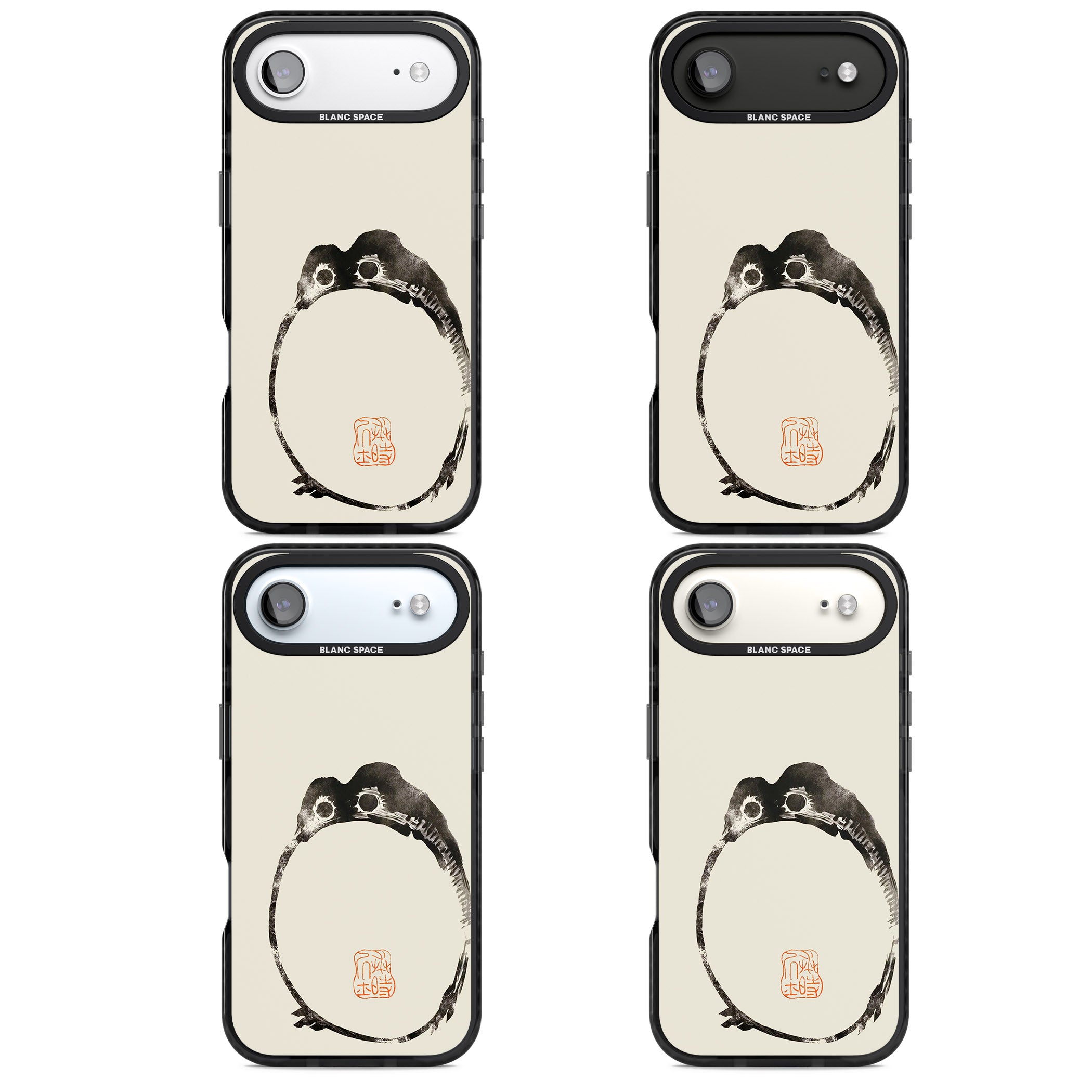 Matsumoto Hoji Round Frog iPhone 17 Air Impact Pro Black Phone Case APT Impact Protection