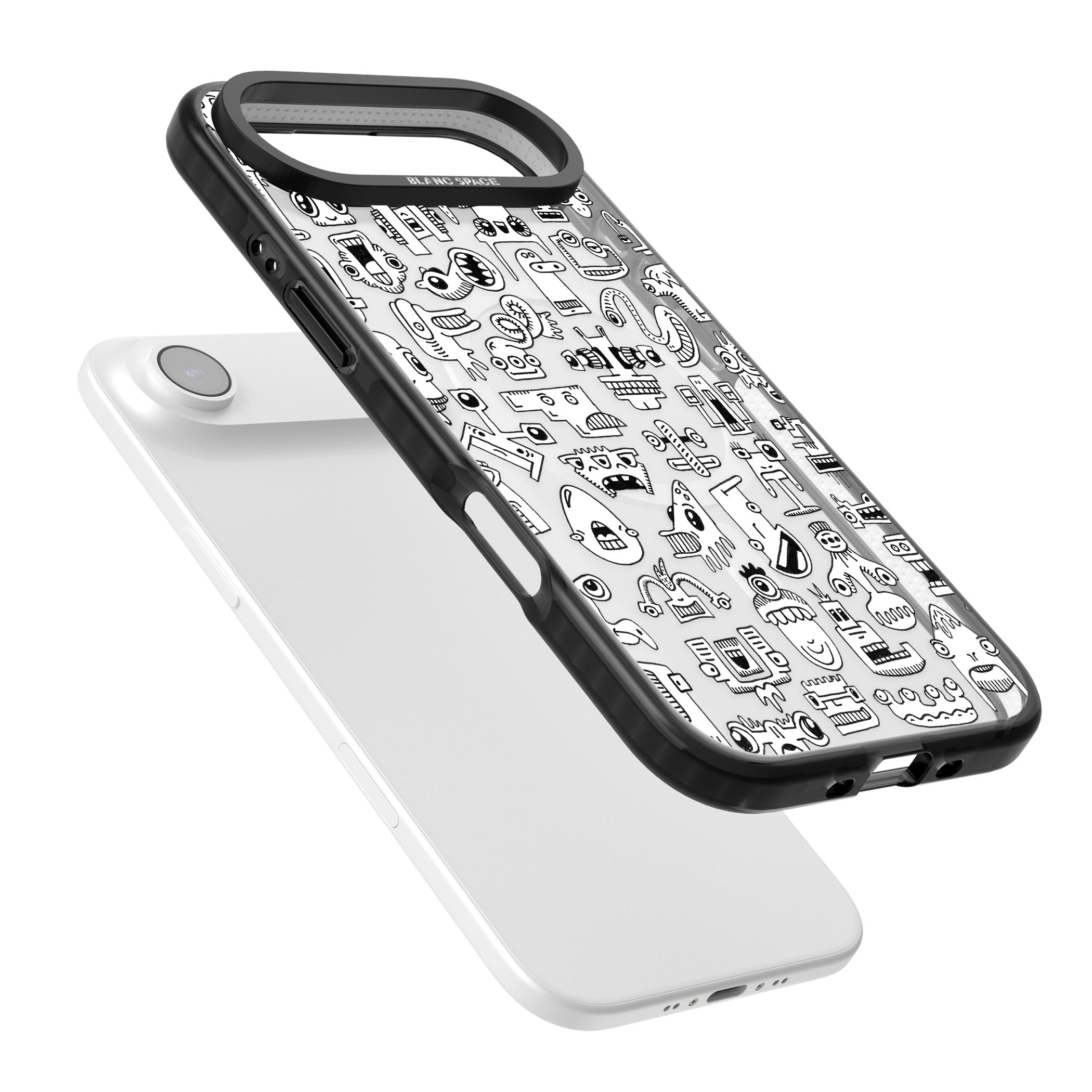 Weird Friends iPhone 17 Air Impact Pro Black Phone Case Colours