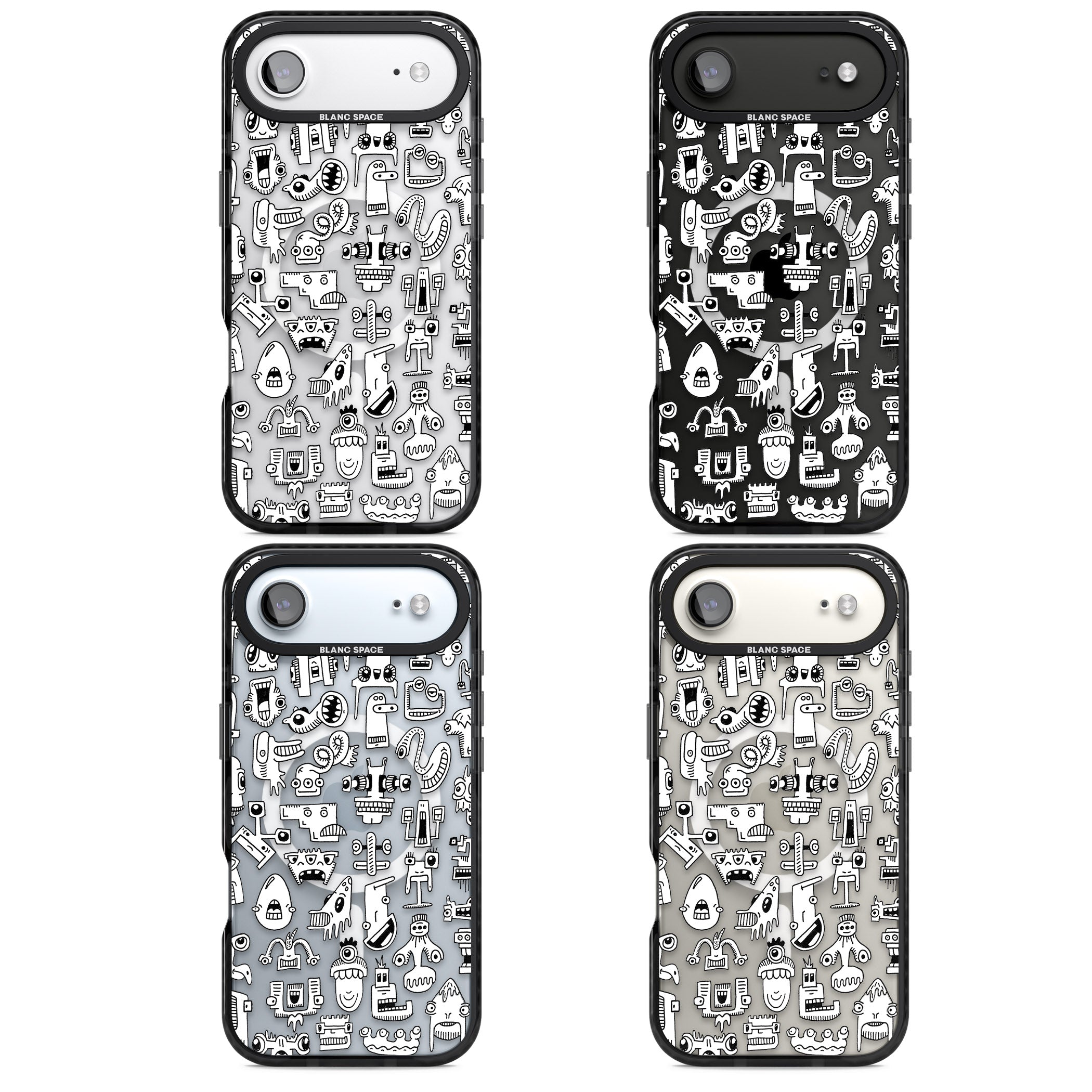 Weird Friends iPhone 17 Air Impact Pro Black Phone Case APT Impact Protection