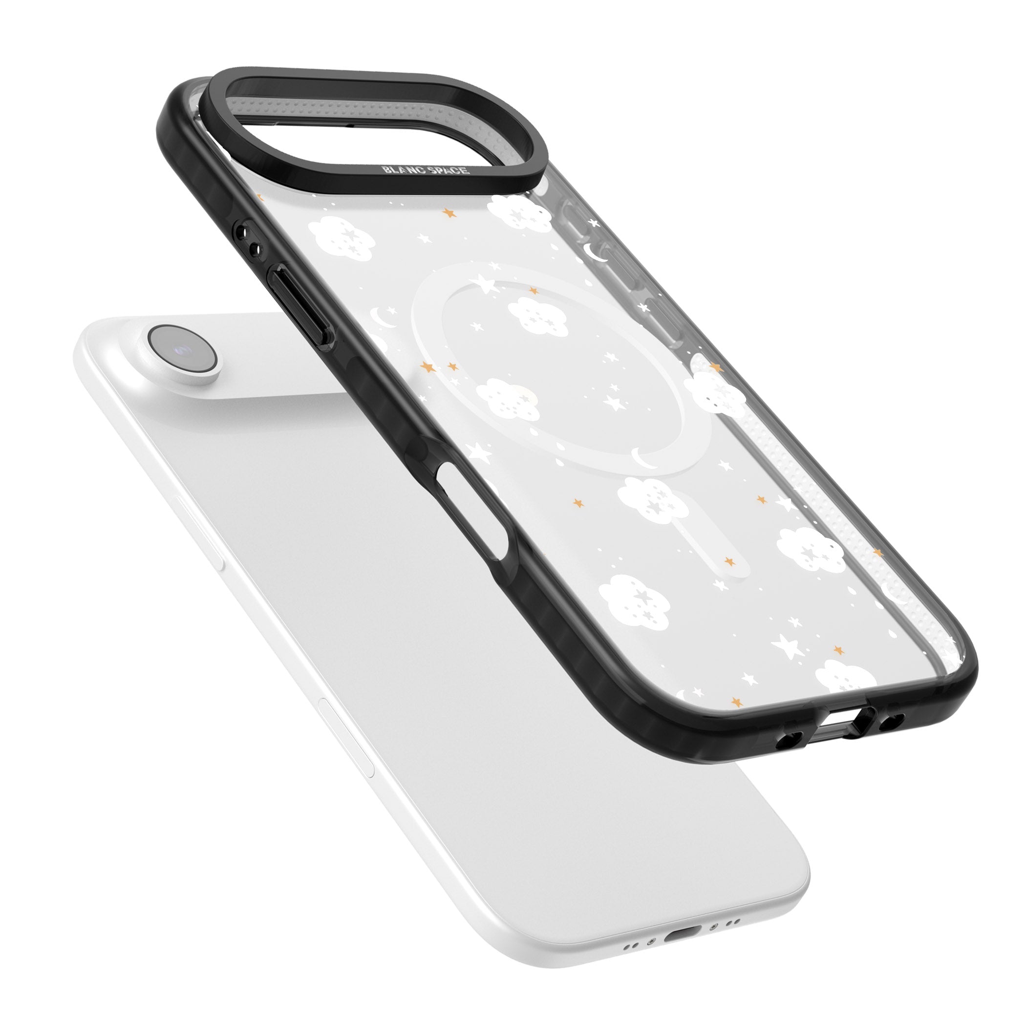 Starry Night Cloud iPhone 17 Air Impact Pro Black Phone Case Colours