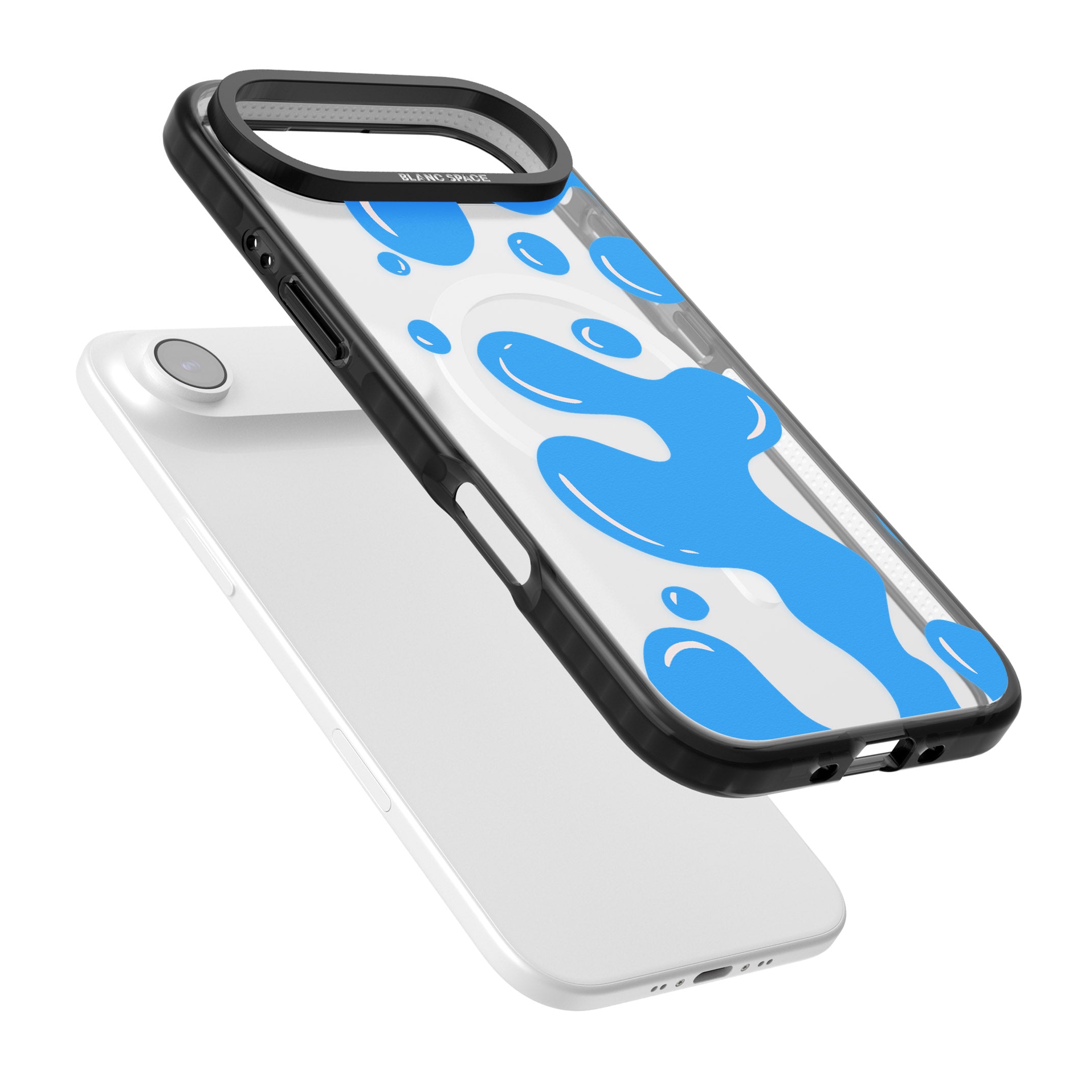 Blue Lava Lamp iPhone 17 Air Impact Pro Black Phone Case Colours