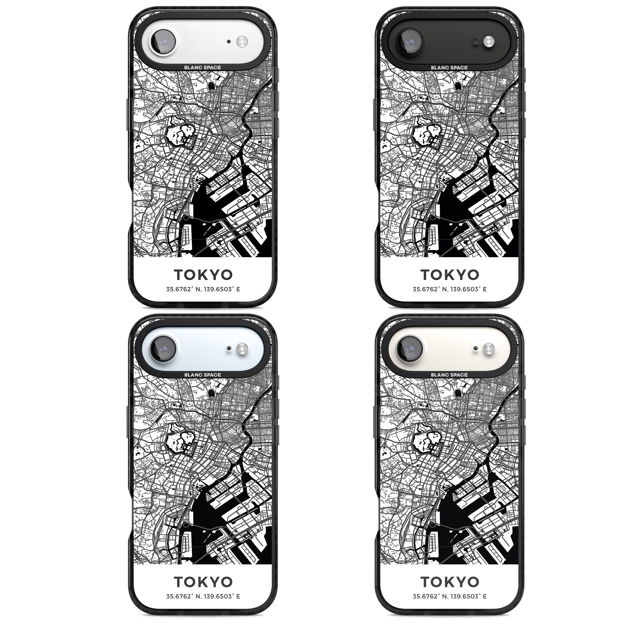 Tokyo Map iPhone 17 Air Impact Pro Black Phone Case APT Impact Protection