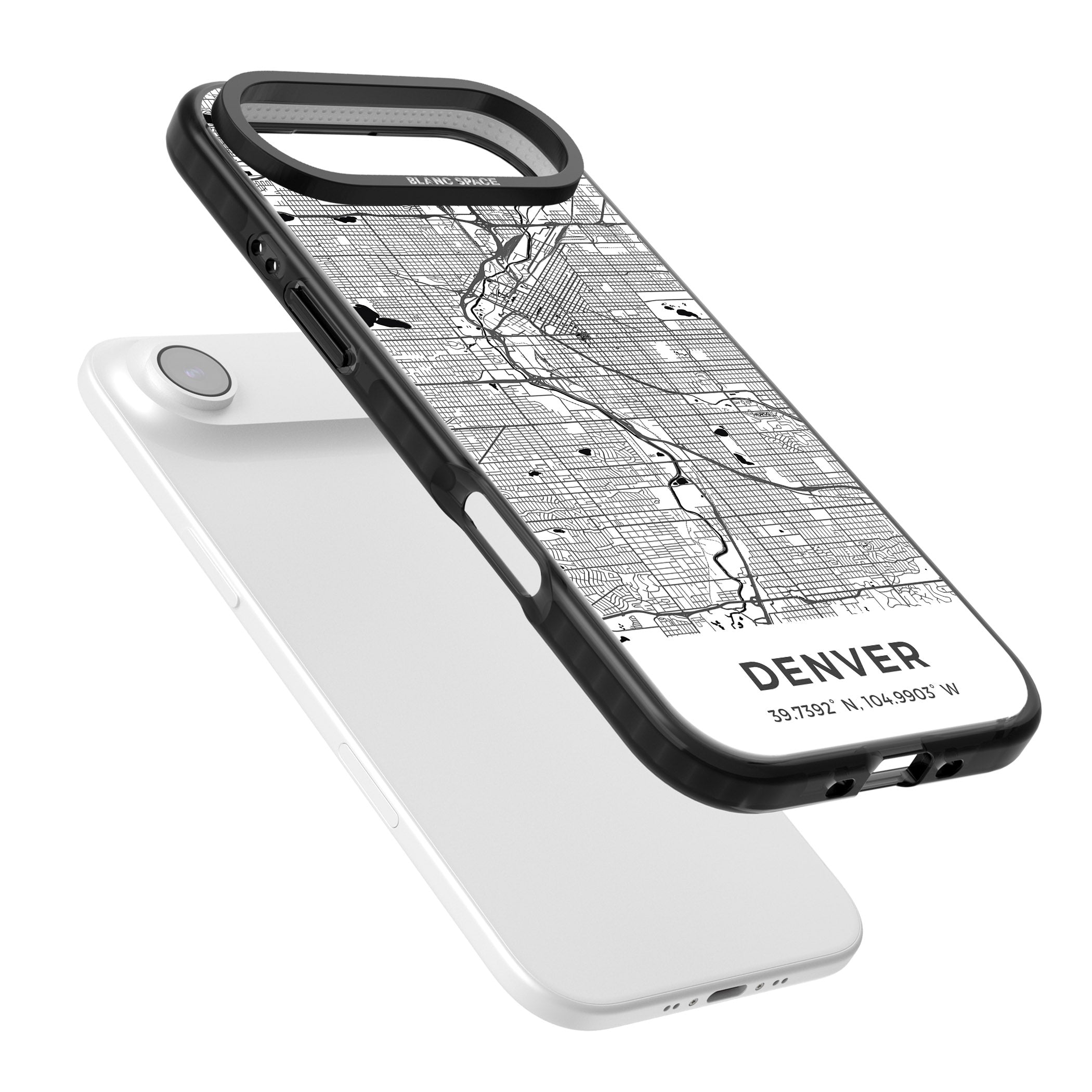 Denver Map iPhone 17 Air Impact Pro Black Phone Case Colours